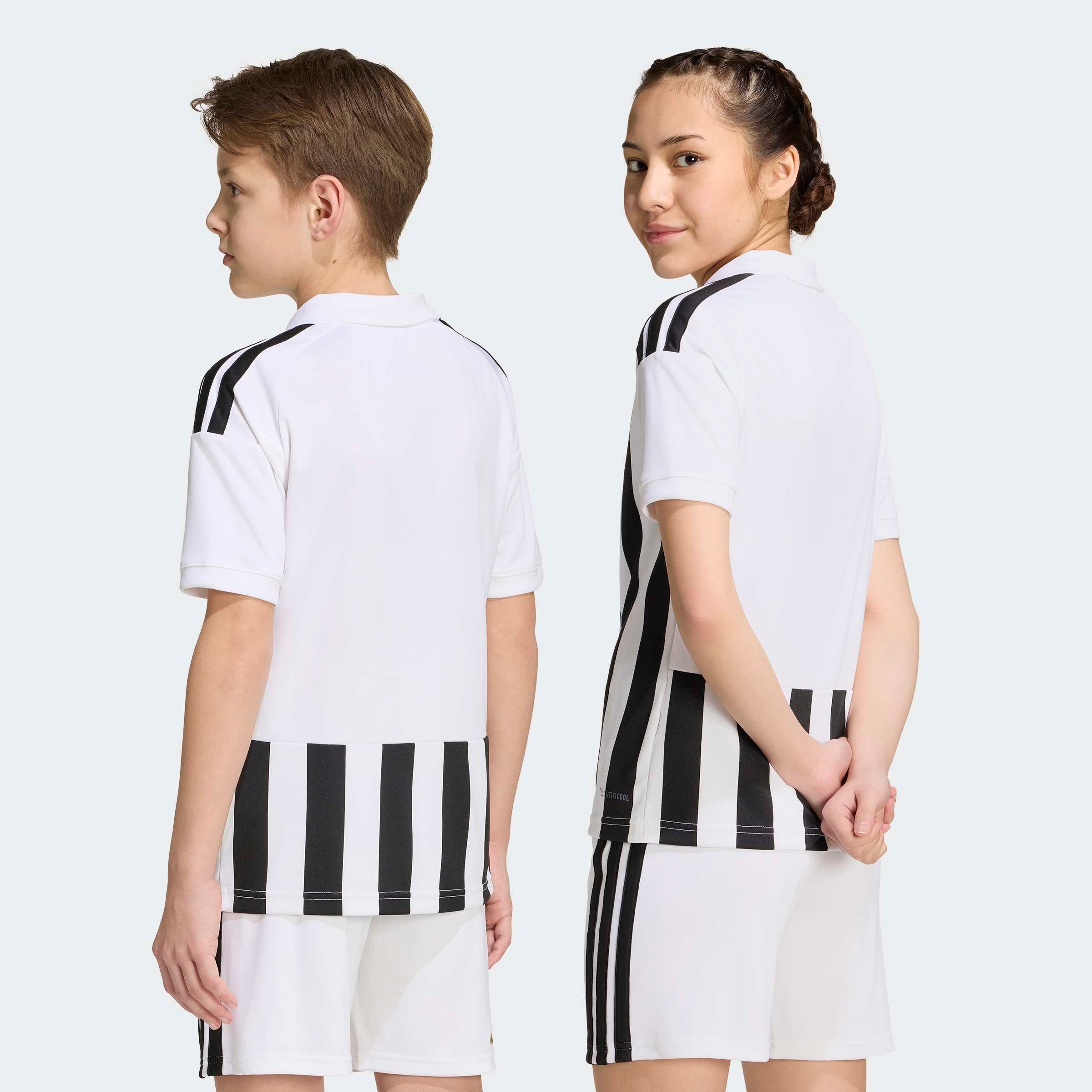 adidas Performance Fussballtrikot »JUVENTUS TURIN 26/27 KIDS HEIMTRIKOT« mit Climacool Technologie, mit traditionellem Kragen, mit 3-Streifen