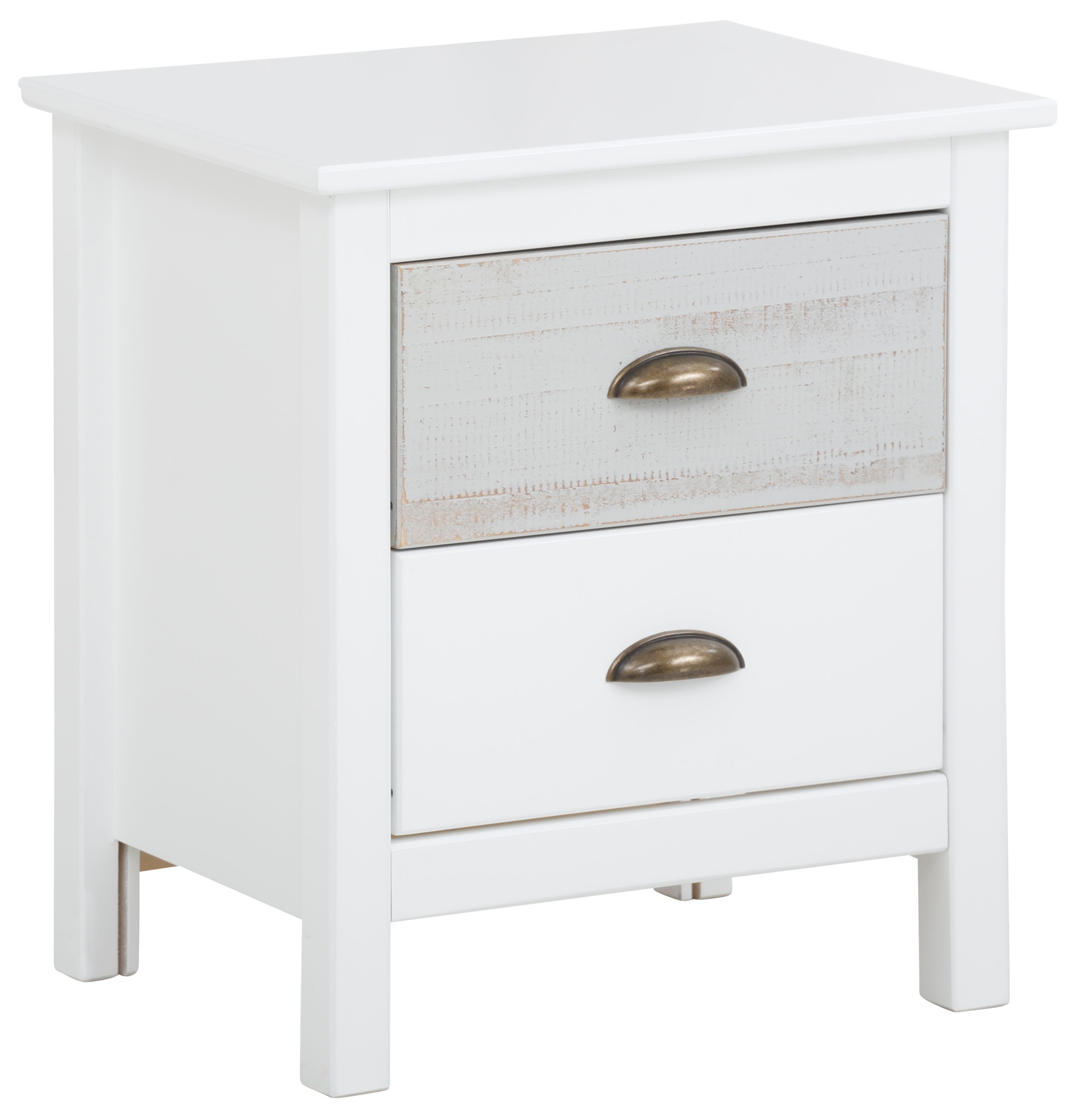 Image of Home affaire Nachtkommode »Pilatus«, erstrahlt in schöner Holzoptik, mit gebürsteter Schubkastenfront, Breite 45 cm bei Ackermann Versand Schweiz