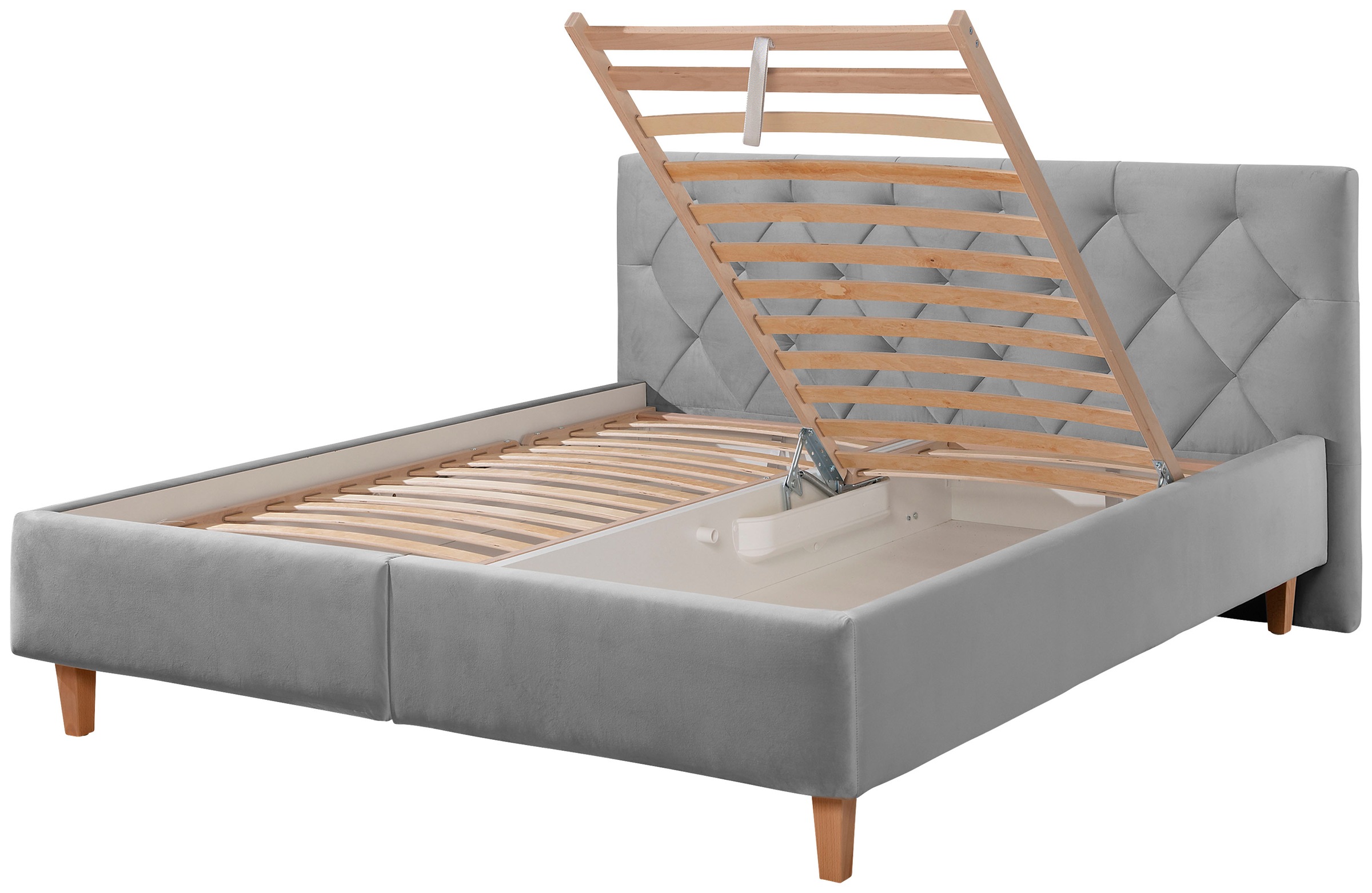 Guido Maria Kretschmer Home&Living Polsterbett »Sunley 100«, Kreuzsteppung, Kopfteilhöhe 102 cm, ohne oder mit Matratze/Lattenrost