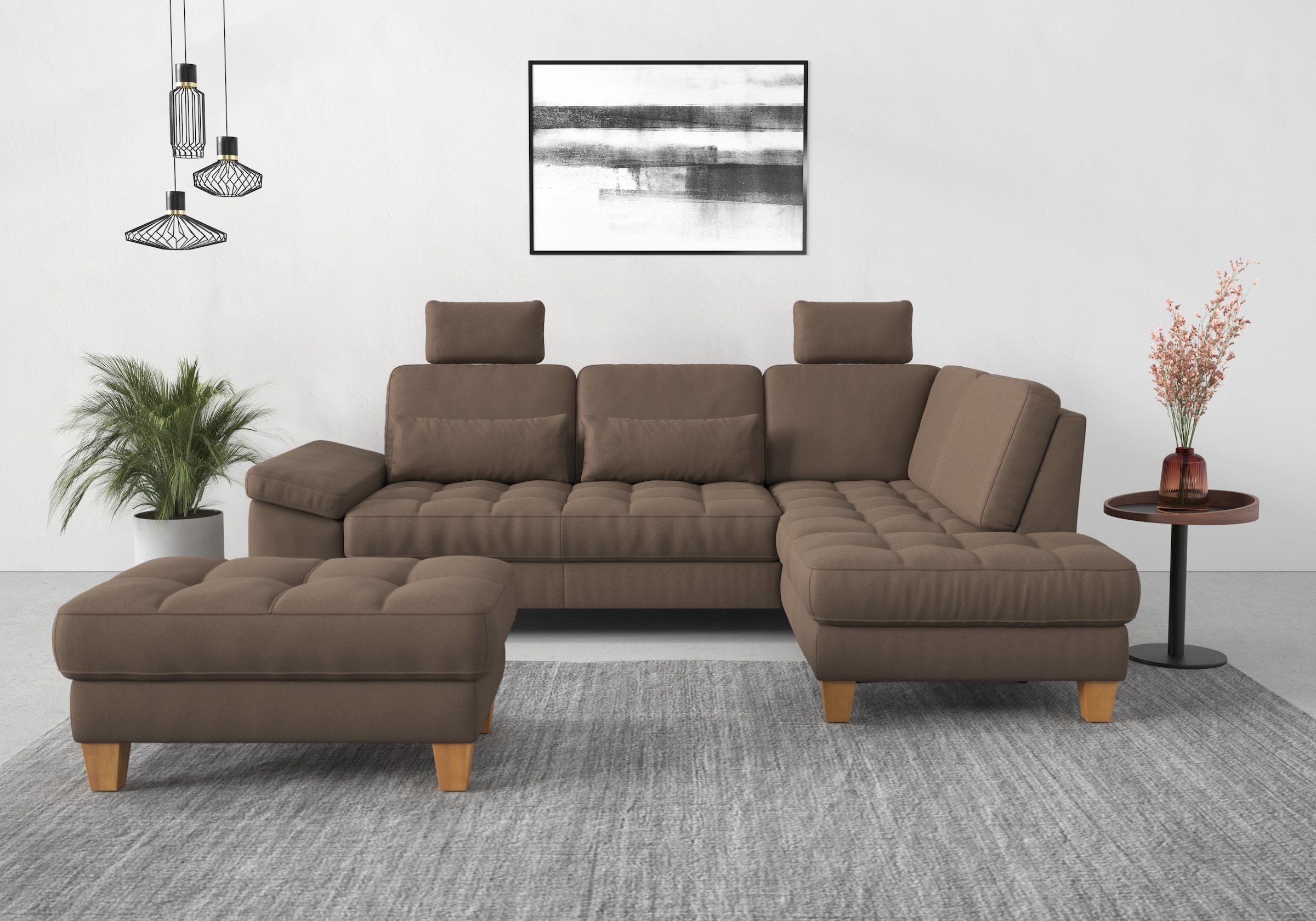 sit&more Tabouret de rangement »Westham« wahlewise mit/ohne Federkern