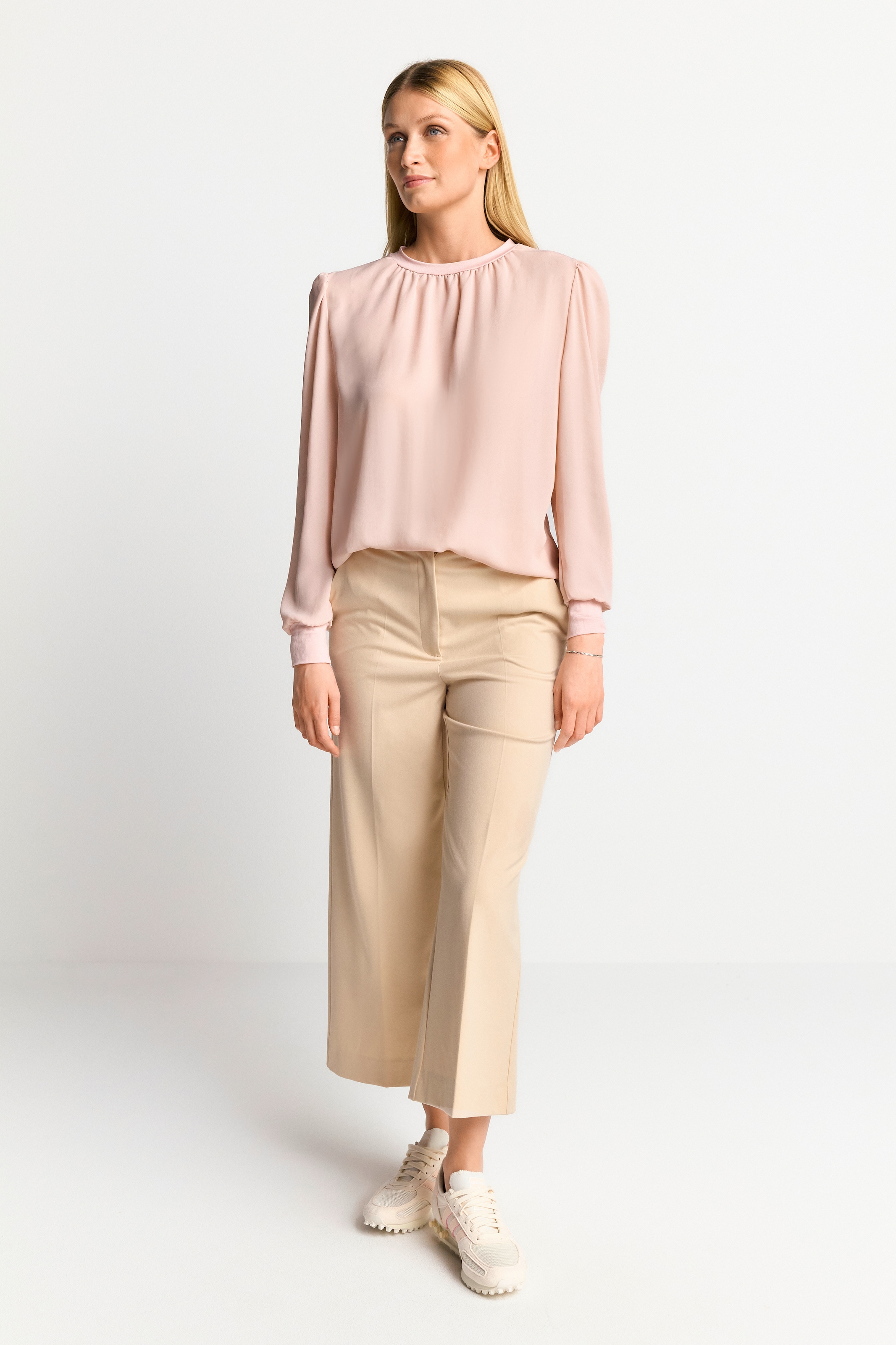RICHROYAL Chiffonbluse, schlichtes Design