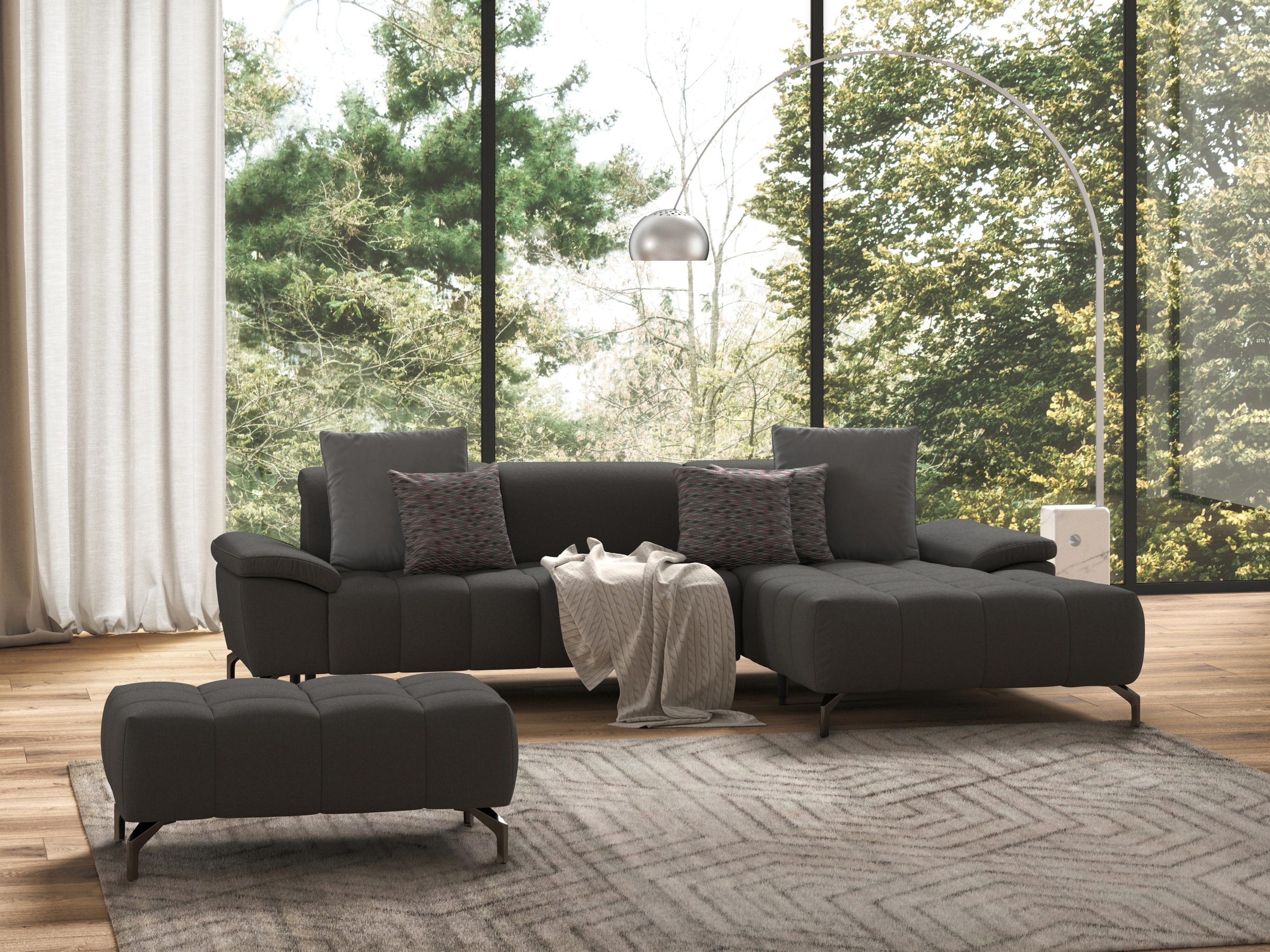 sit&more Hocker »Cool«, mit schwarzen Füssen