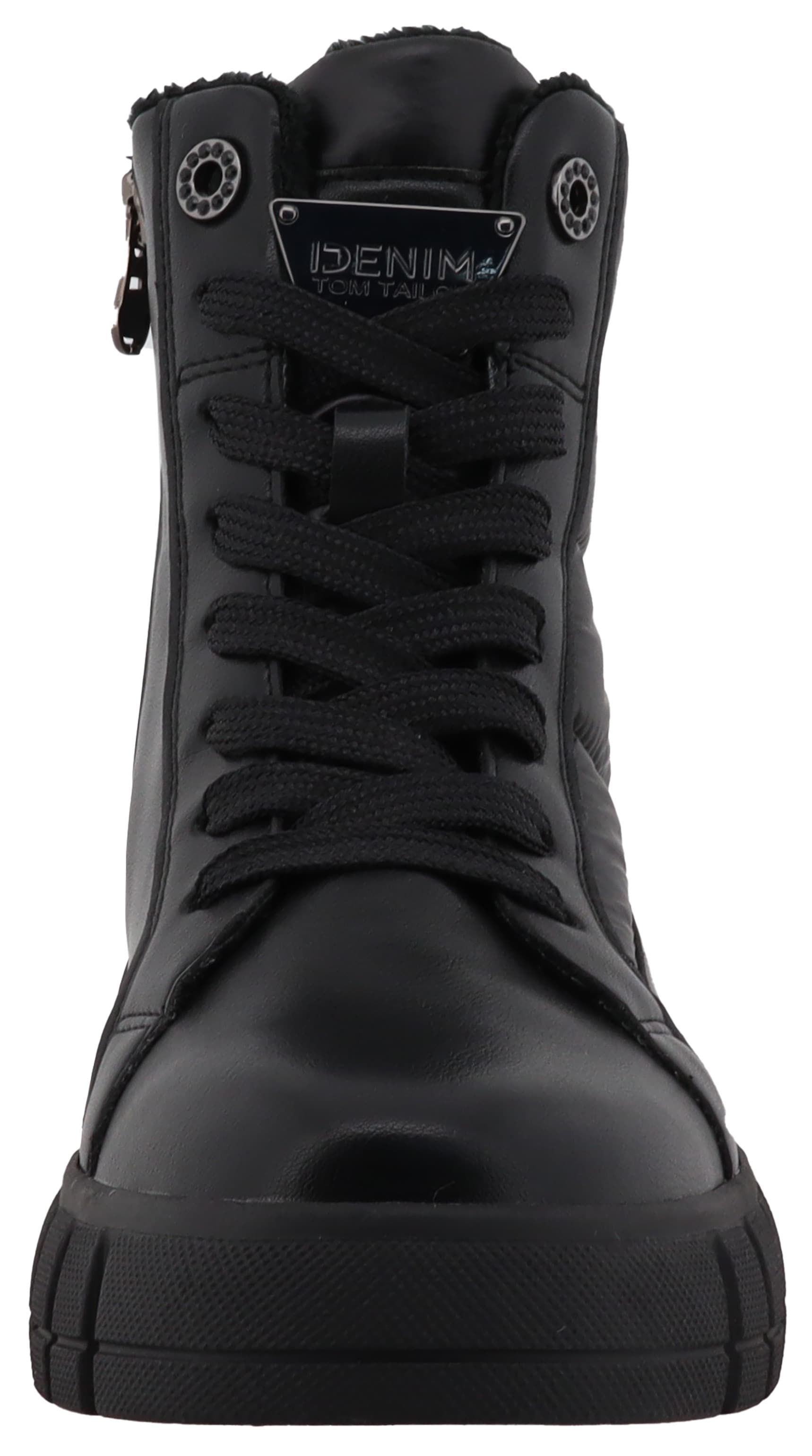 TOM TAILOR Schnürboots, Keilstiefelette, Plateauboots mit Reissverschluss