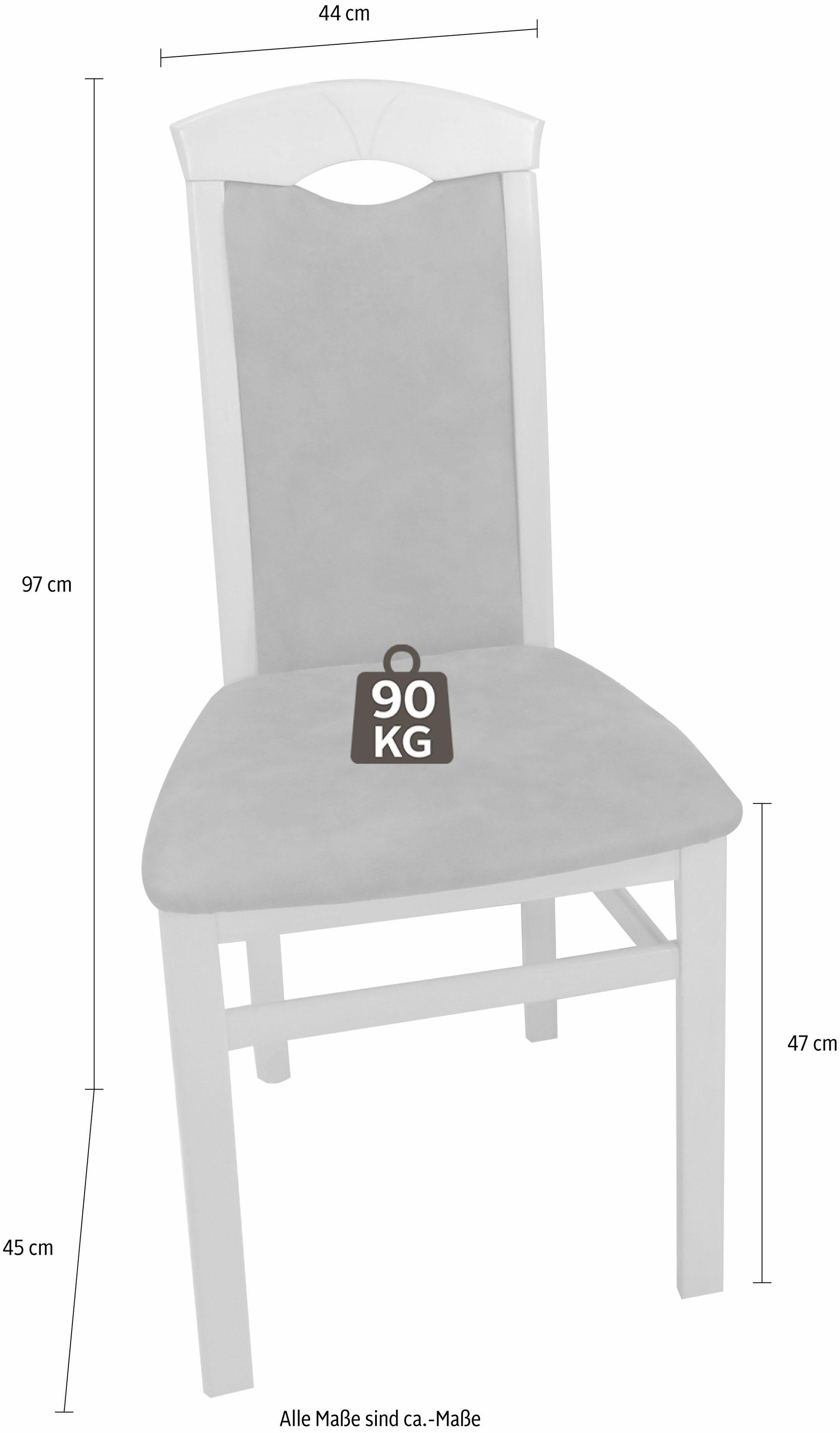 Home affaire 4-Fussstuhl (Set) 2 Stk. Microfaser