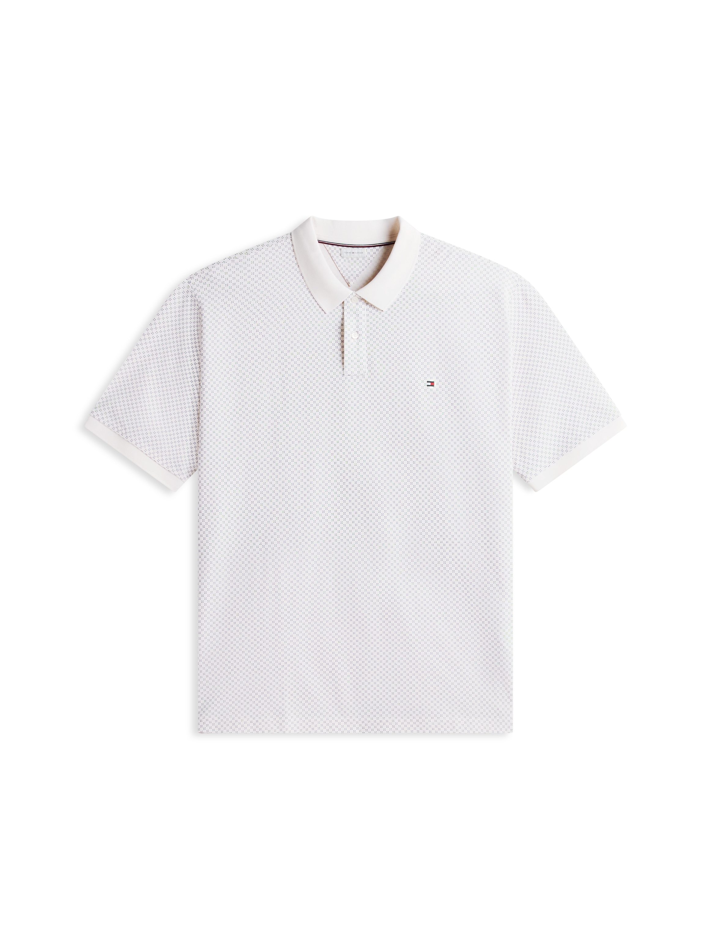 Tommy Hilfiger Big & Tall Poloshirt »BT-MICROPRINT PIQUE REGULAR« mit geometrischem Muster, Grosse Grössen