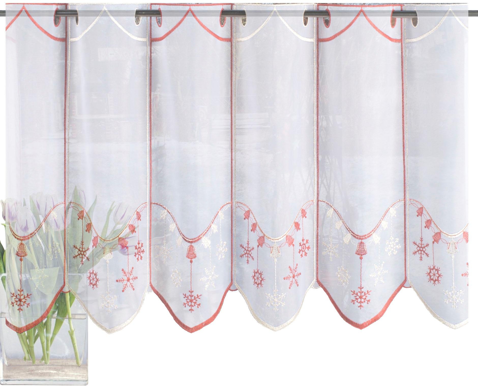 Image of HOME WOHNIDEEN Scheibengardine »ADRIANE«, (1 St.), HxB: 45x130, bestickt bei Ackermann Versand Schweiz