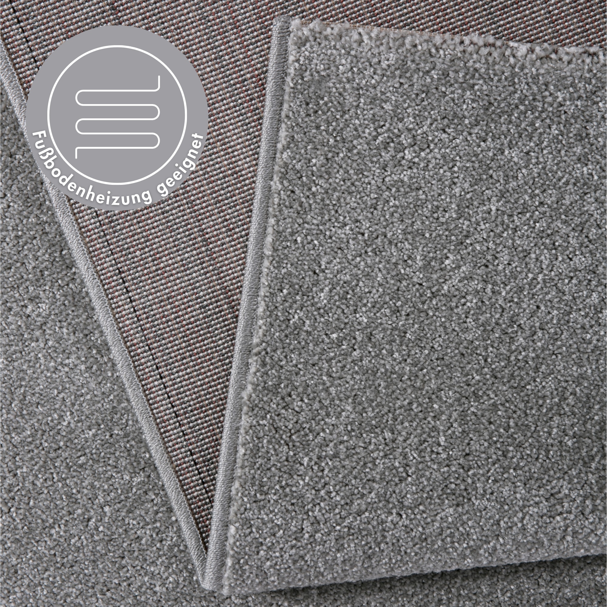 Andiamo Teppich »Jerez«, rechteckig, 8 mm Höhe, Kurzflor, gewebt, Uni-Farben, auch als Läufer