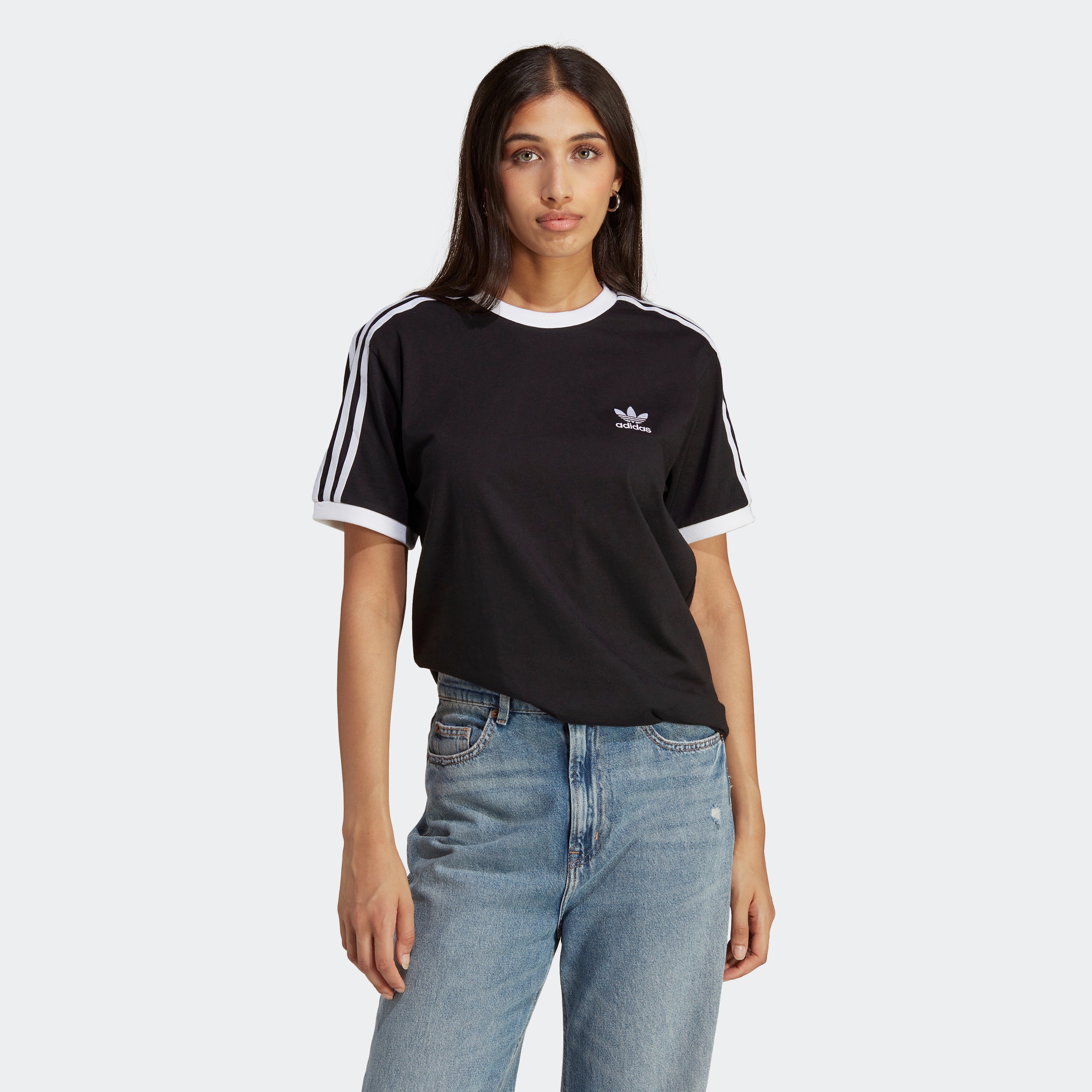T-Shirt 3-STREIFEN« ♕ CLASSICS bestellen versandkostenfrei »ADICOLOR adidas Originals