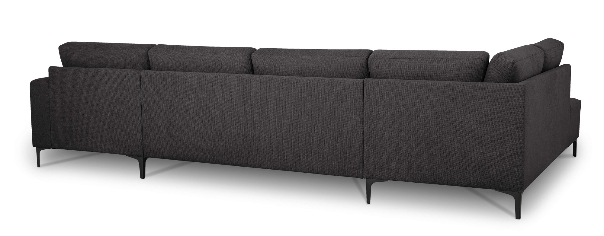 Home affaire Wohnlandschaft »Tournon U-Form, XXL Sofa, Breite 333 cm, Webstoff, Chenille«, Designsofa im nordischen Stil, Wellenunterfederung, Metallfüsse