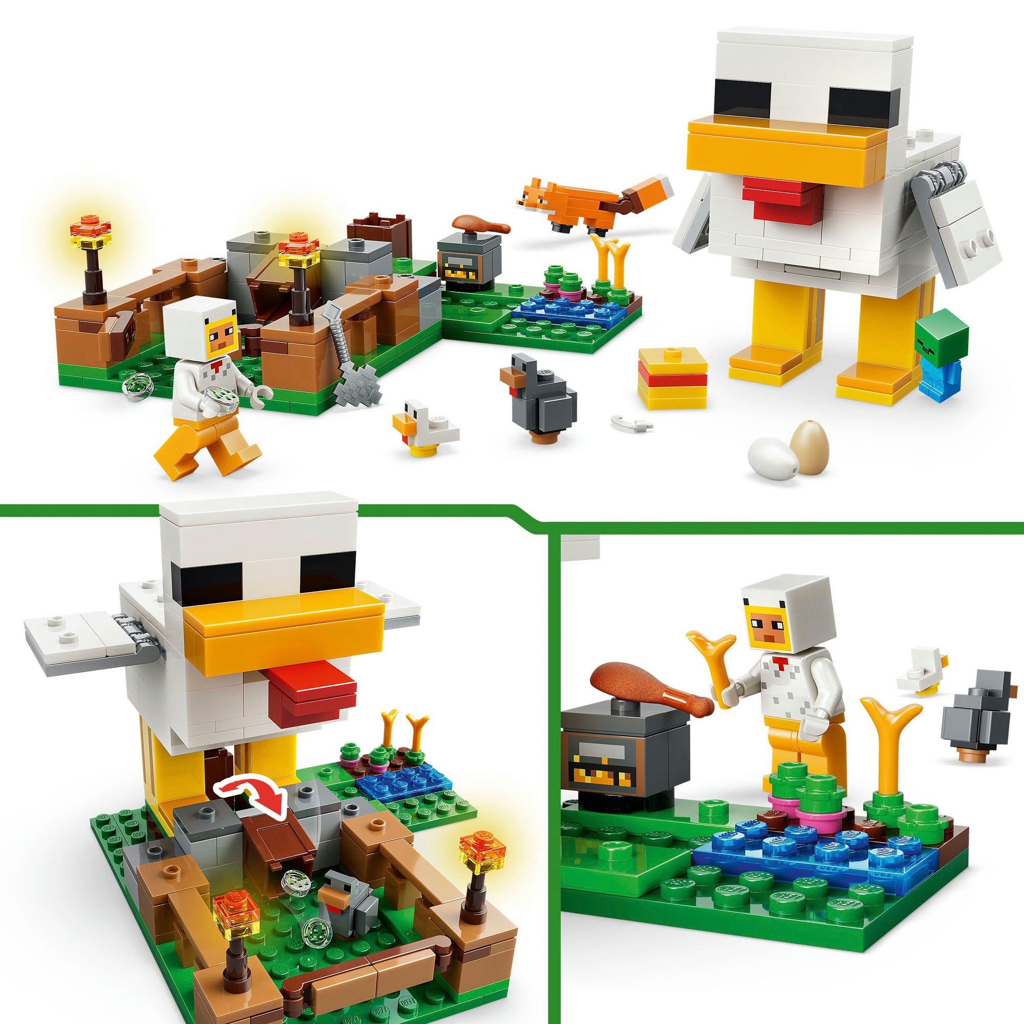 LEGO® Pions de construction »Hühnerfarm (21585), LEGO Minecraft« Made in Europe
