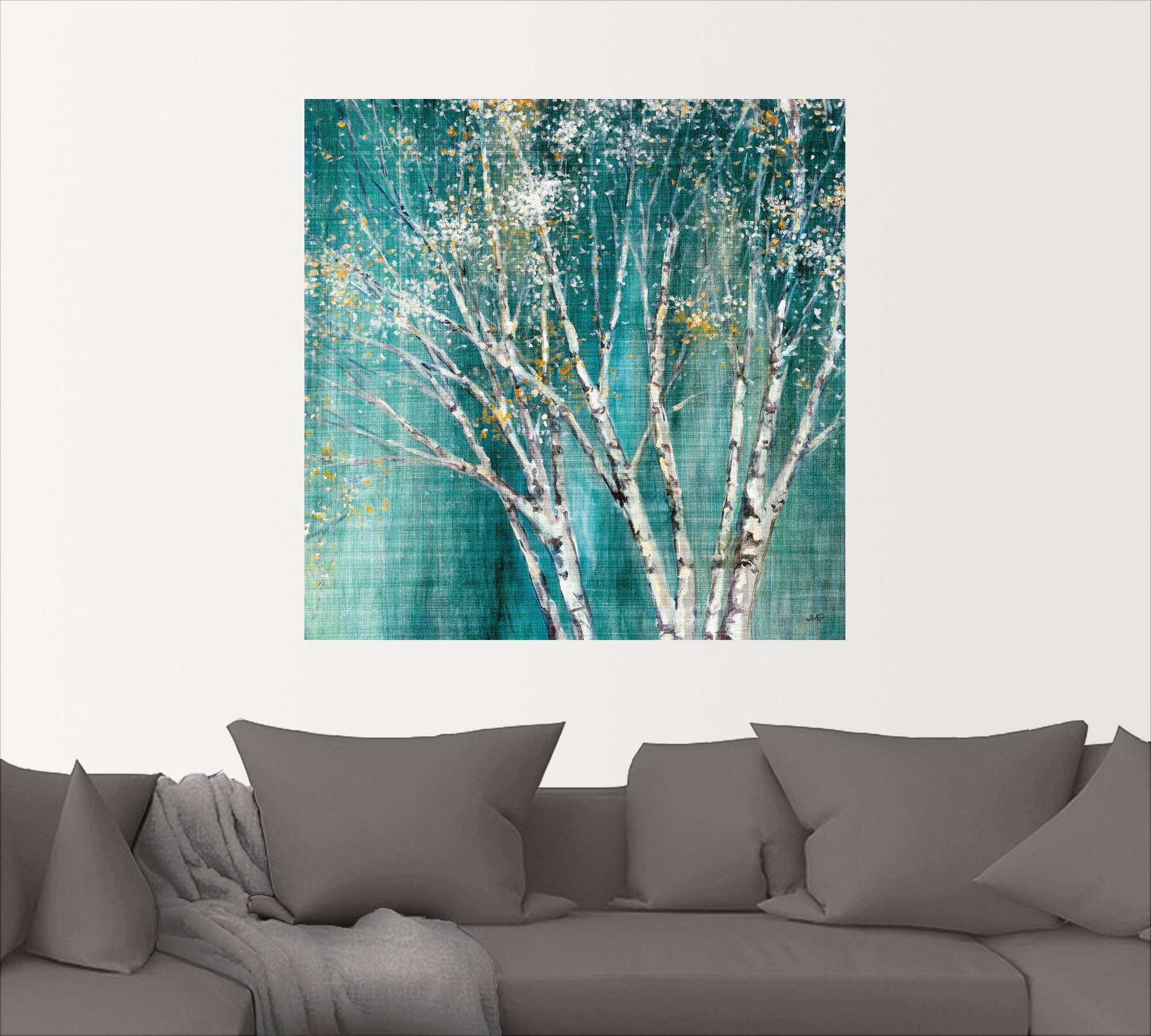 Artland Wandbild »Blaue Birke«, Bäume, (1 St.), als Leinwandbild, Poster, Wandaufkleber in verschied. Grössen