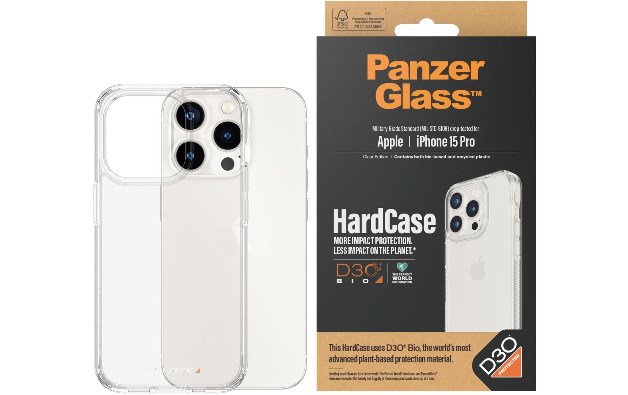 Image of PanzerGlass Backcover "Hard Case iPhone 15 Pro" Apple iPhone 15 Pro