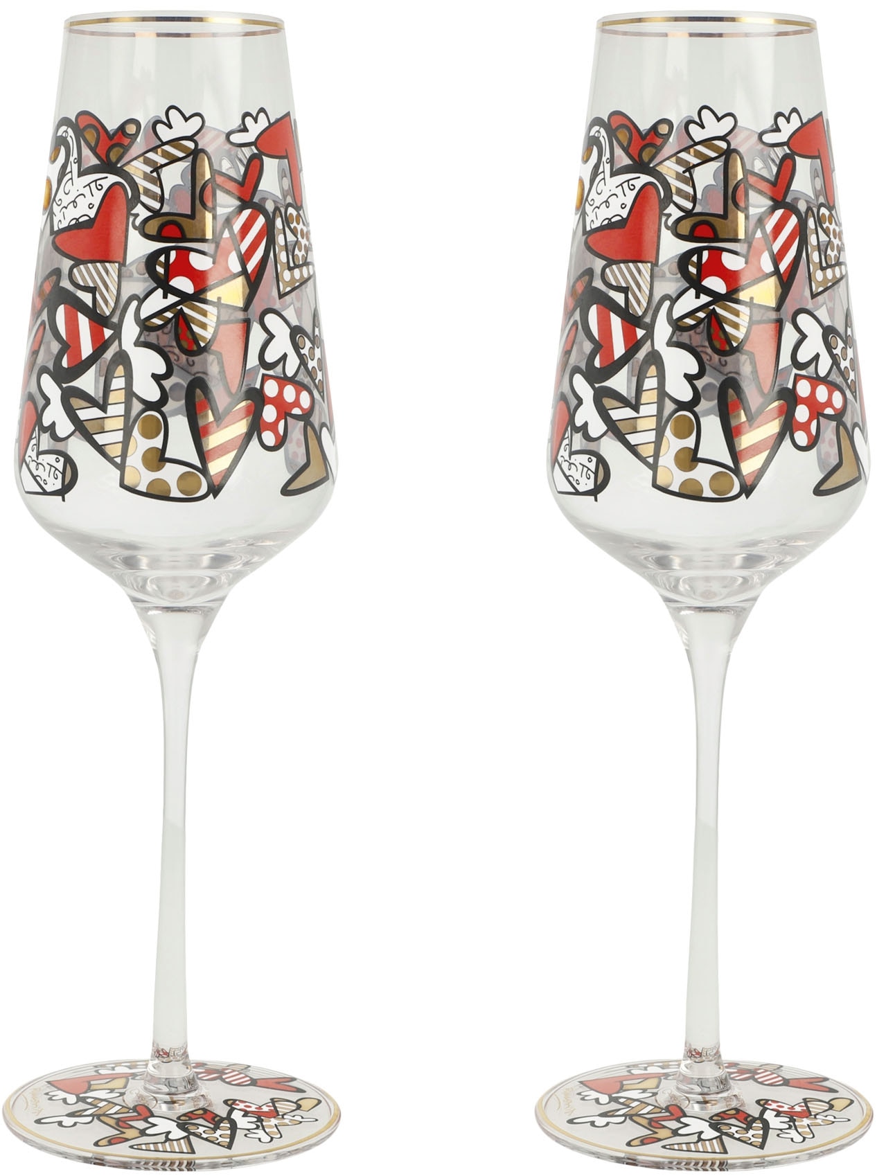 Goebel Flûte à champagne »Sektglas Britto- All We Need Is Love«