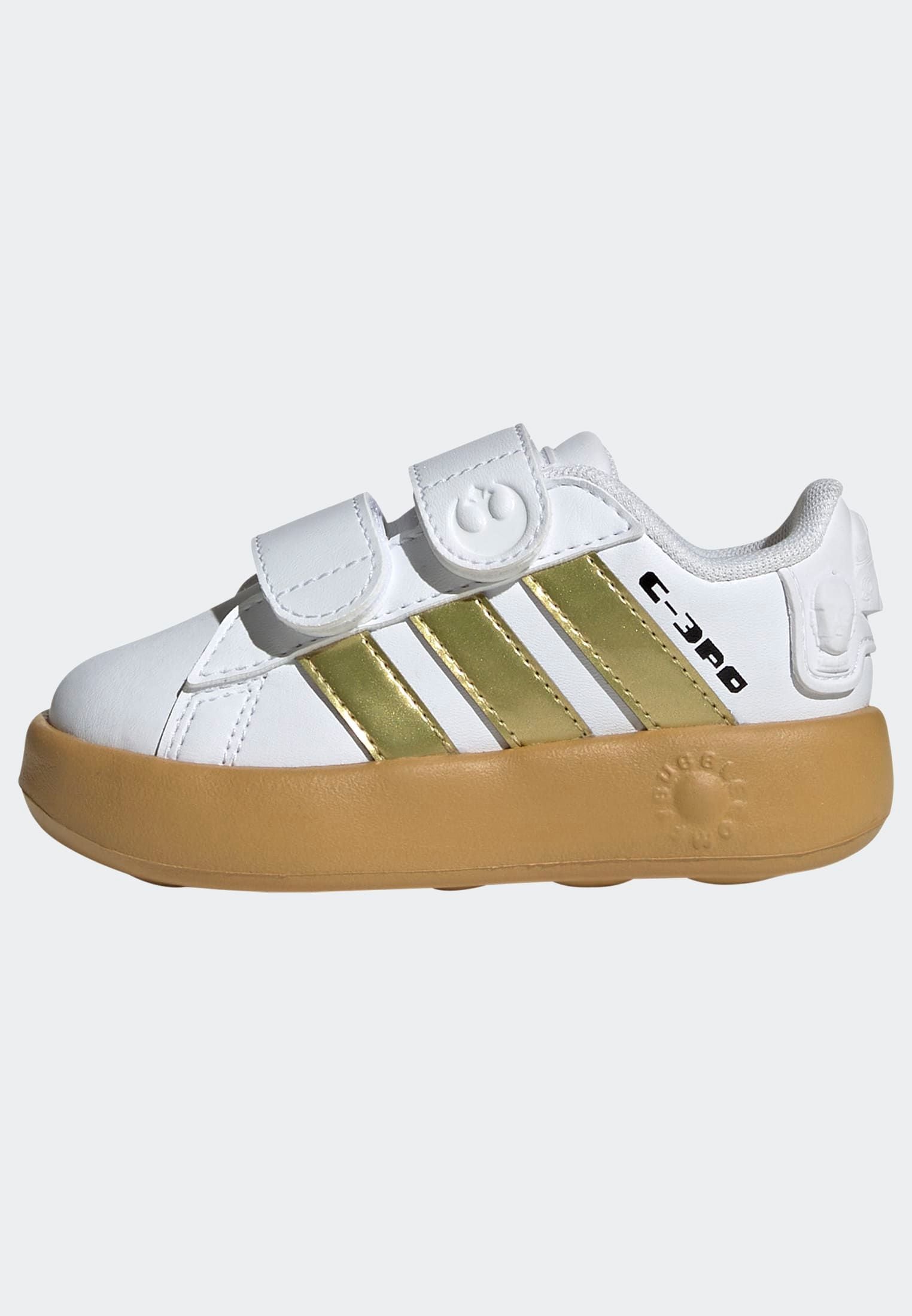 adidas Sportswear Klettschuh »ADIDAS STAR WARS KIDS GRAND COURT 2.0 SCHUH«, Design auf den Spuren des adidas Superstar, für Kinder
