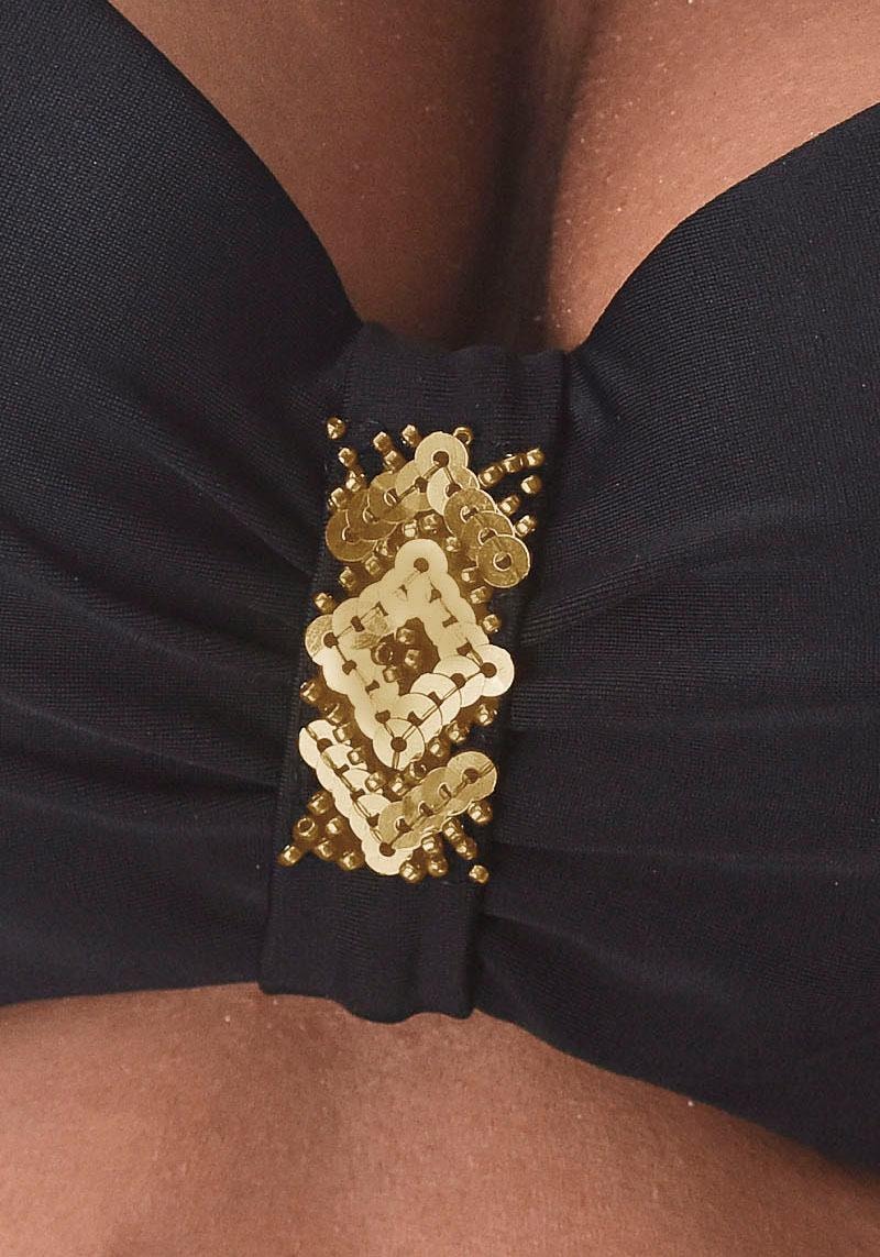 LASCANA Top bikini bandeau »Gloria« mit Paillettenverzierung