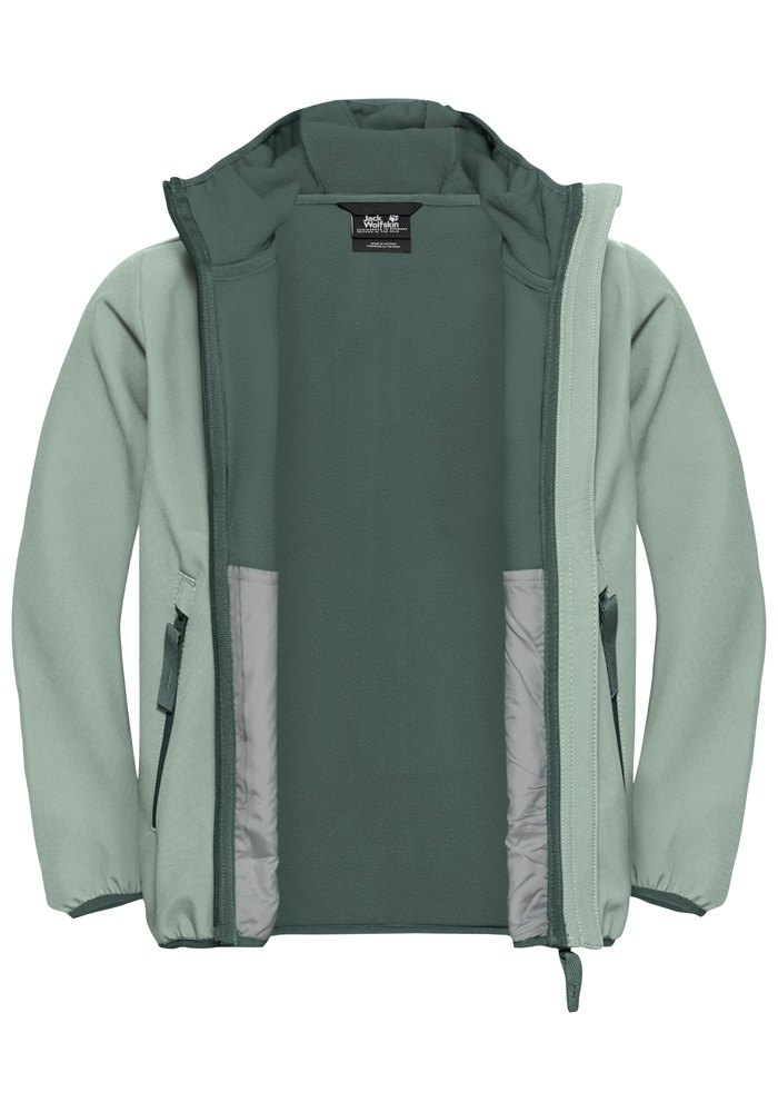 Jack Wolfskin Softshelljacke »FOURWINDS JACKET KIDS« mit Kapuze