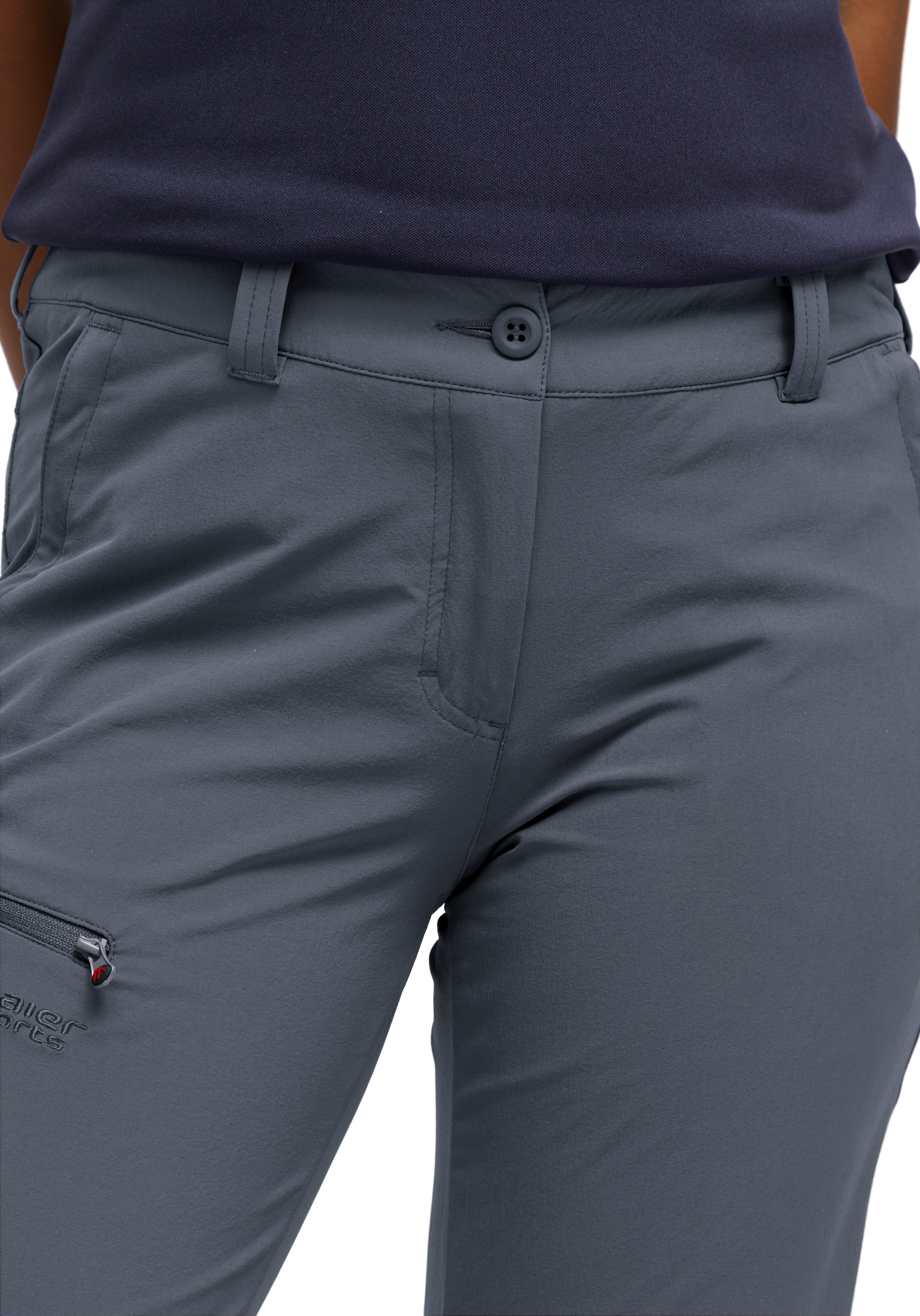 Maier Sports Funktionshose »Inara slim«, Herren Wanderhose, atmungsaktive Outdoor-Hose, 4 Taschen, Slim Fit