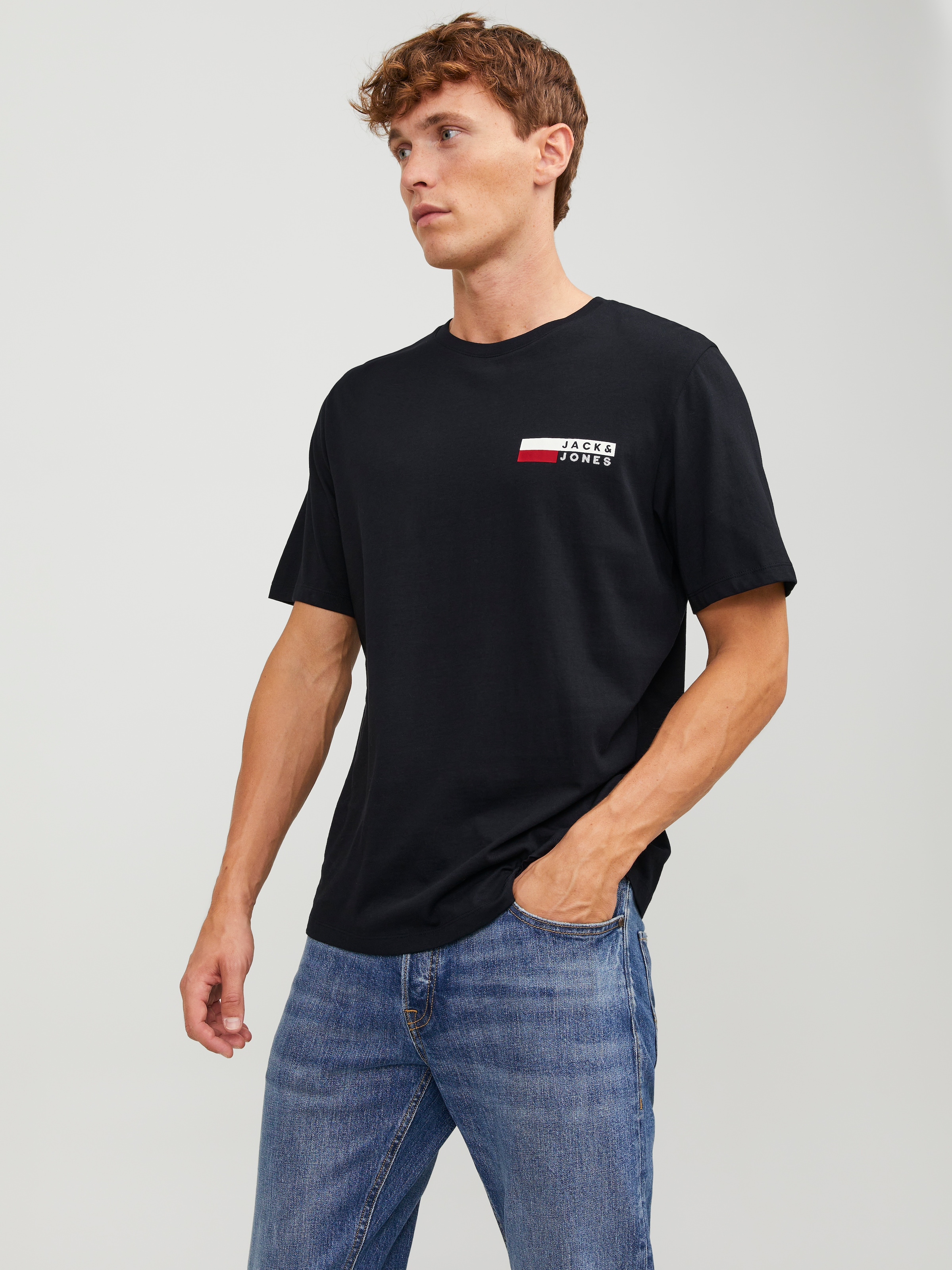 Image of Jack & Jones Rundhalsshirt "JJECORP LOGO TEE PLAY SS O-NECK NOOS"