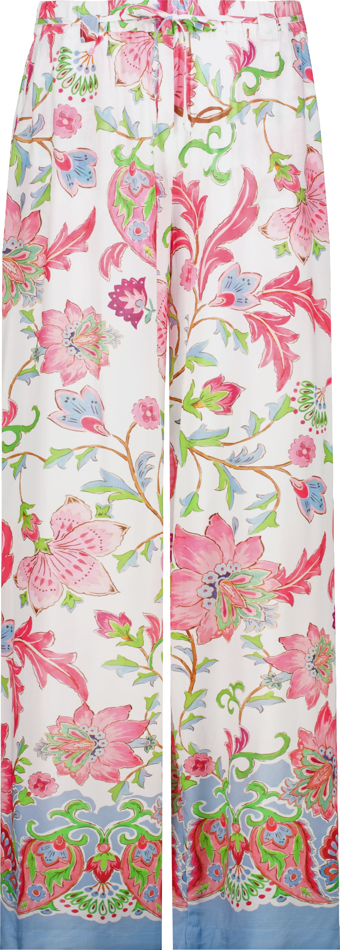 Monari Pantalon palazzo »Hose Pia reg. Blumendruck«  coupe régulière avec motif floral