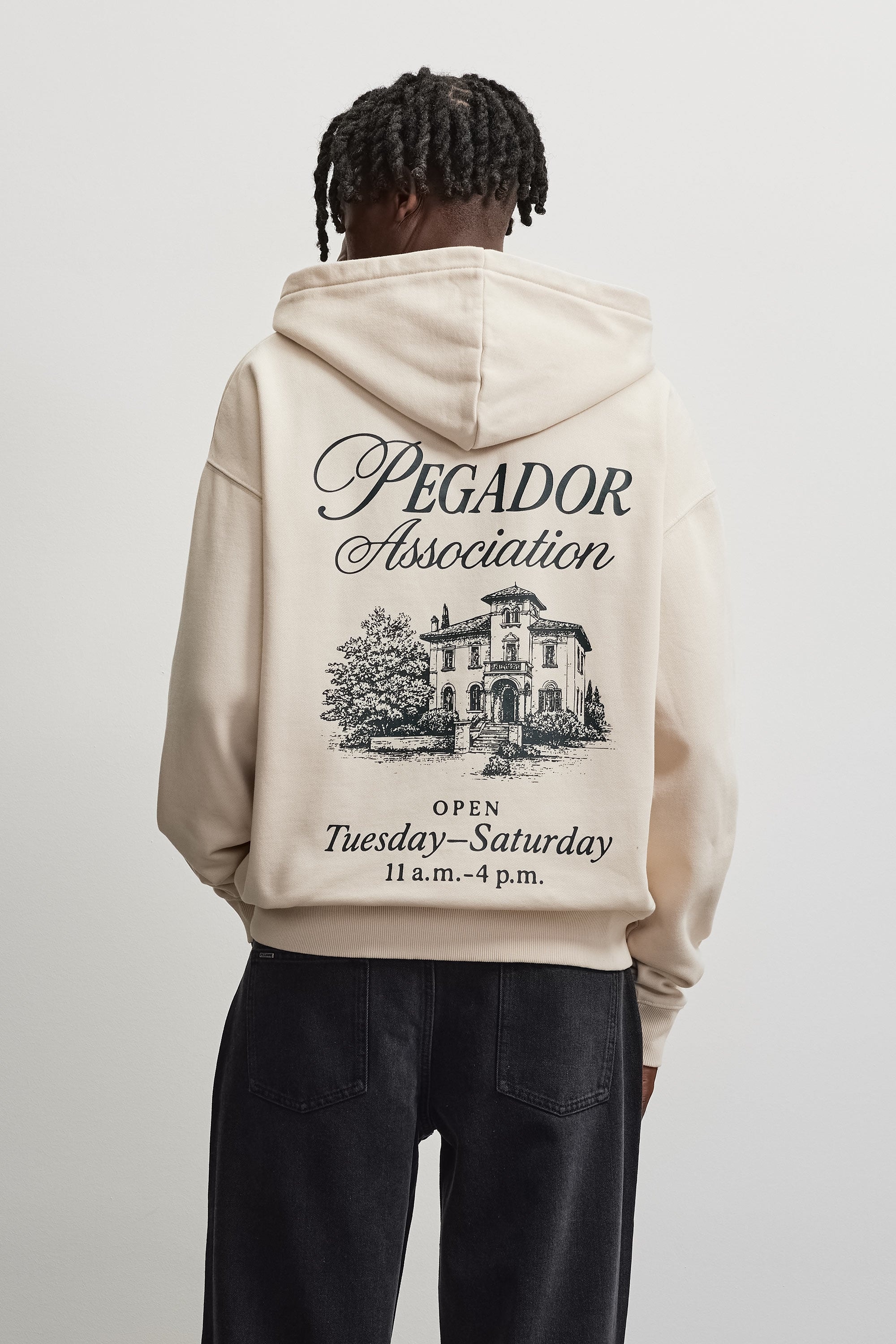 PEGADOR Sweat à capuche »Carloforte Oversized Sweat Jacket« Mélange de coton, coupe oversize