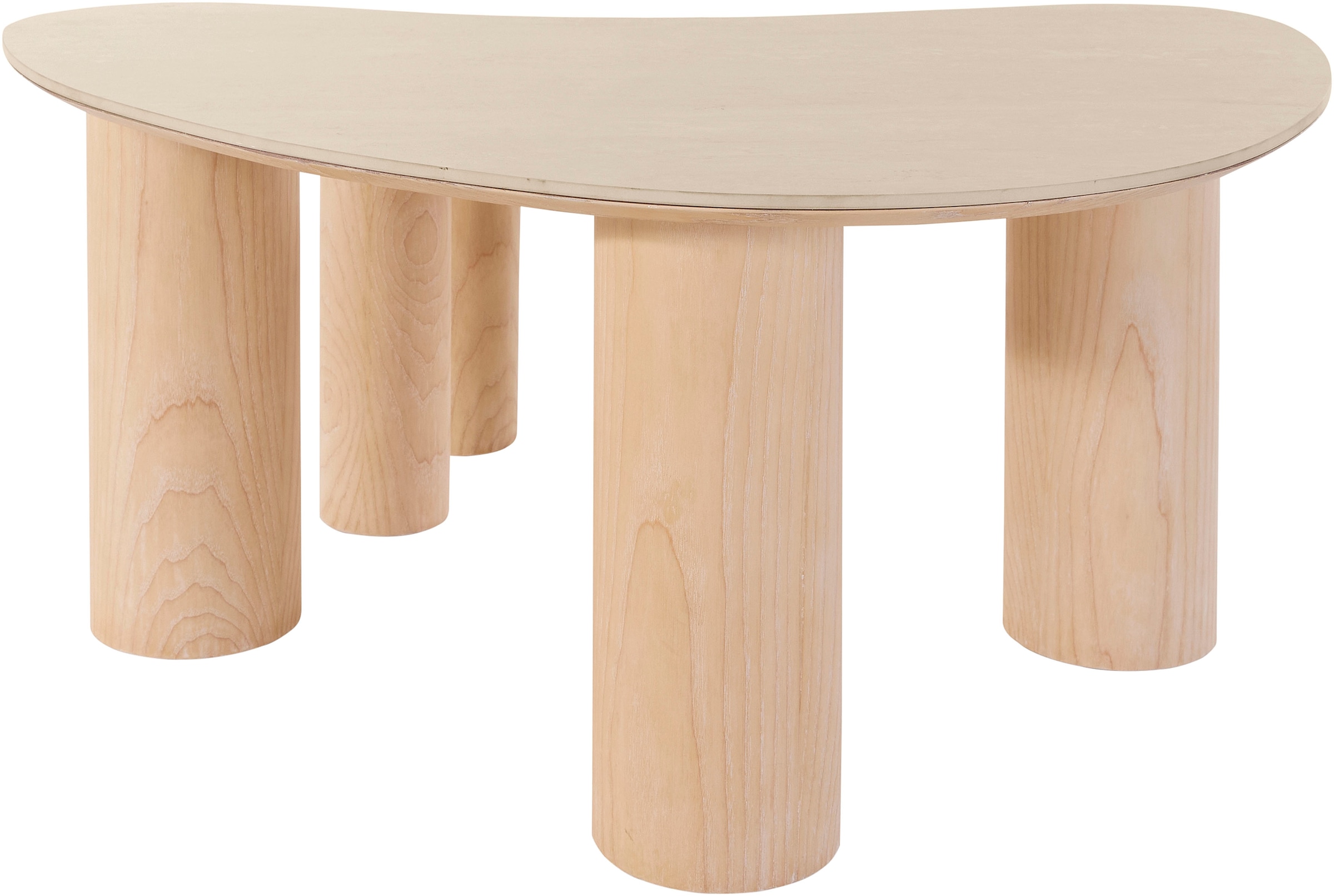 homsy by Ana Johnson Table basse »Laysy« Set, 2 cuis tlg. mit einer Keramikplatte und massiven Eschenholzbeinen