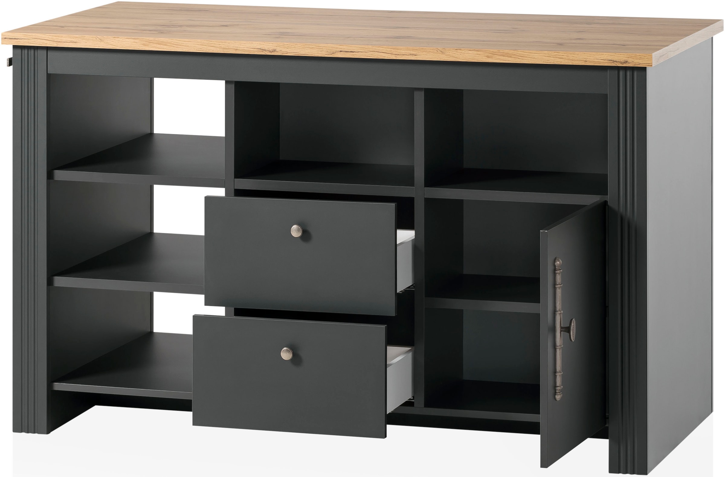 GOODproduct Küche »KS-Westminster« Breite 366 cm, ohne E-Geräte