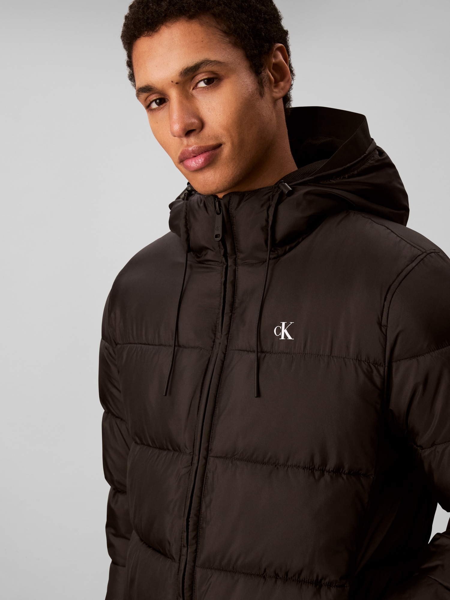 Calvin Klein Steppjacke mit Kapuze Kapuze mit Kordelzug, regular fit