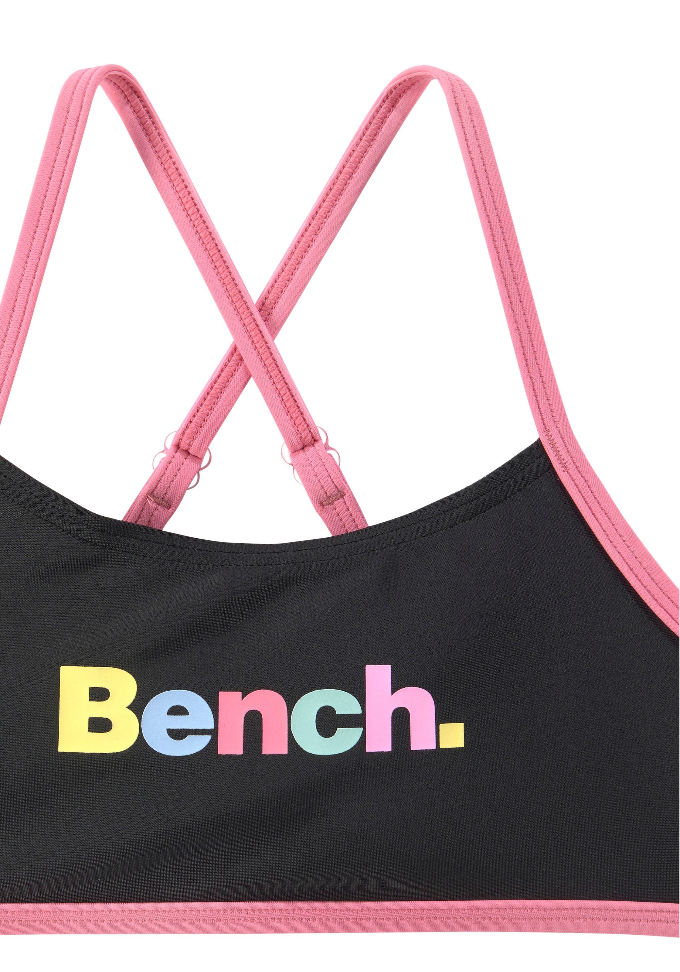 Bustier-Bikini, Details auf Bench. bunten mit versandkostenfrei