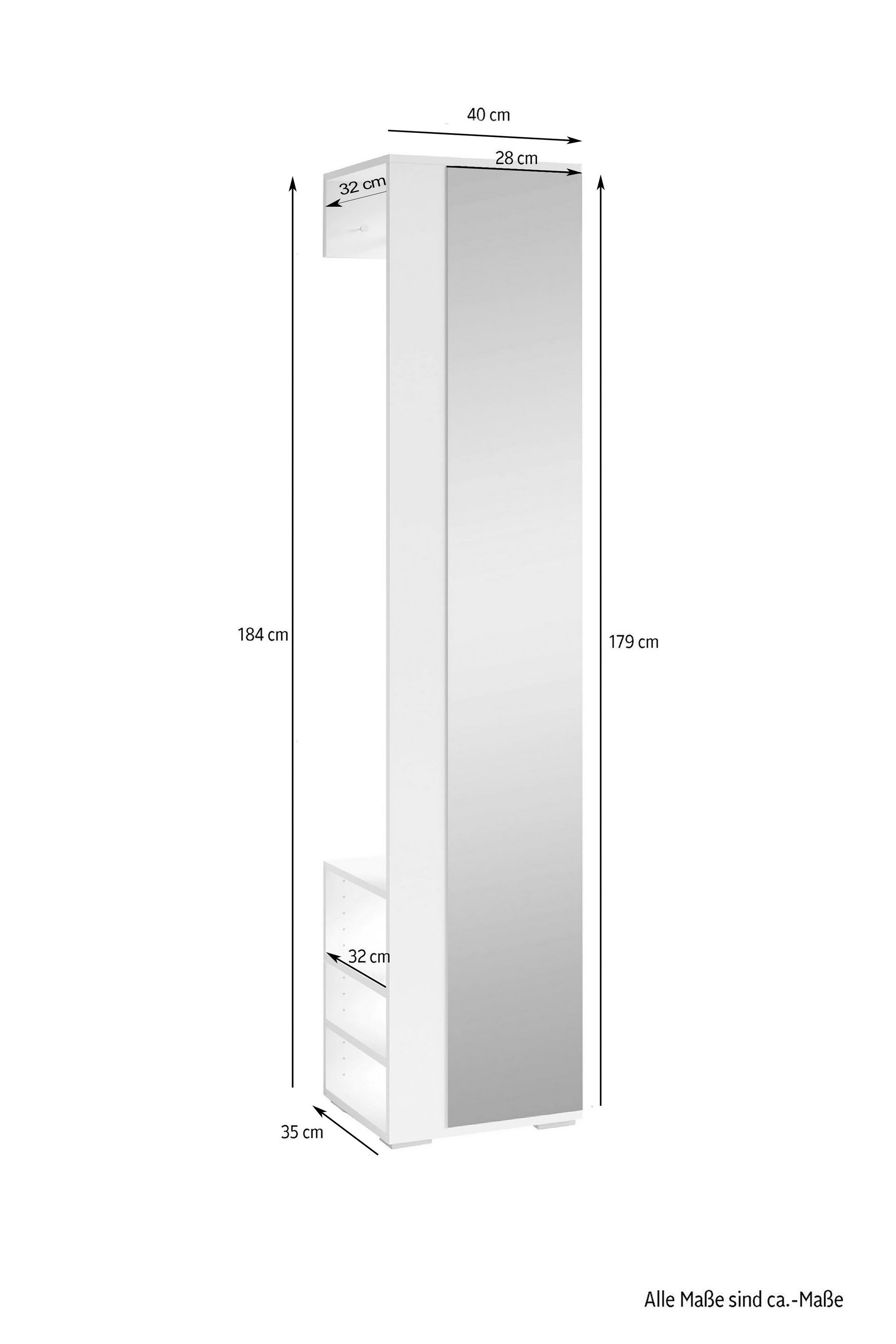 Image of byLIVING Garderoben-Set »Ben«, (3 St.) bei Ackermann Versand Schweiz