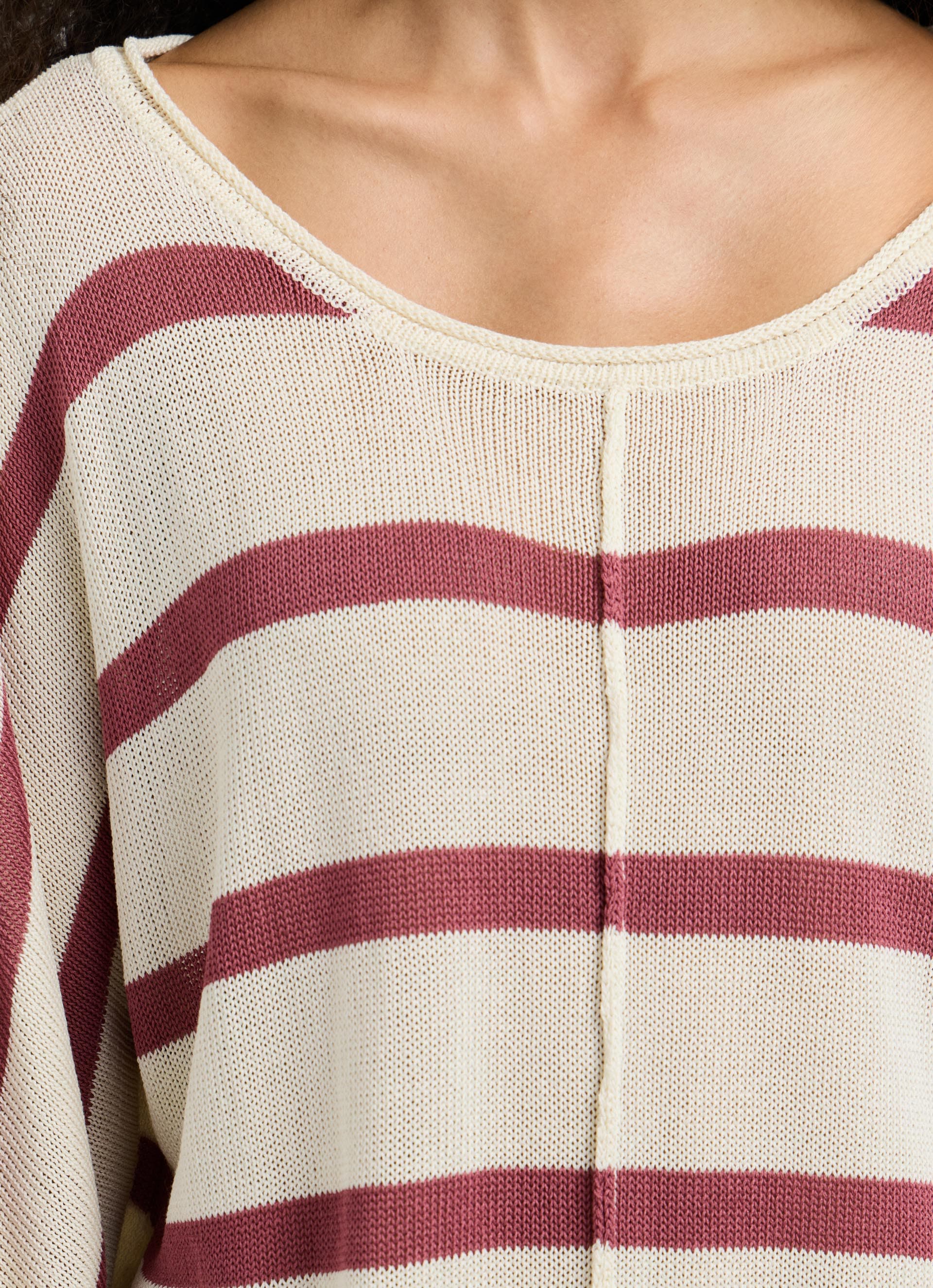 Pepe Jeans Pull en tricot »ALBERTA« im Streifen-Design, locker geschnitten