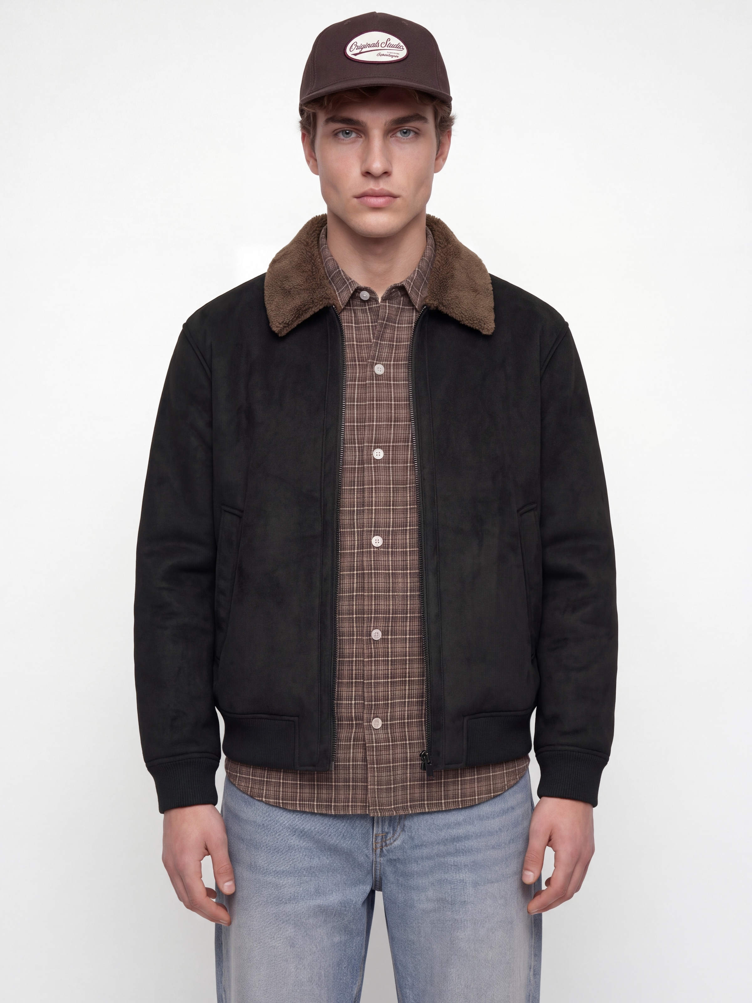 Image of Jack & Jones Bomberjacke "JPRCCLUKE BOMBER JACKET SN" ohne Kapuze Kunstfaser, regular fit