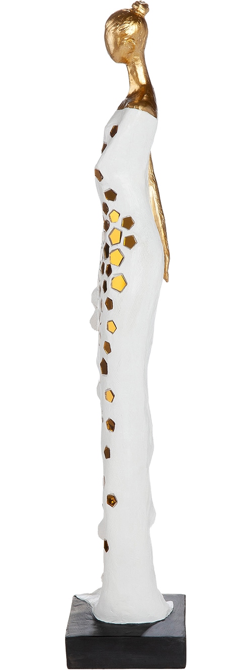 GILDE Skulptur »Skulptur Frau Miraelle weiss H. 52 cm« Anmutig modern dekorativ Wohnaccessoire Skulpturenfigur