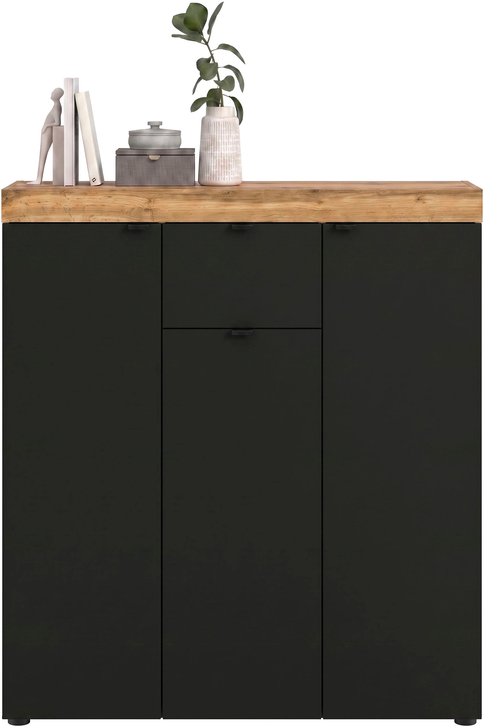 GOODproduct Highboard »MAMBO II, Breite 105cm, 3 Türen, 1 Schubkasten, 9 Fächer« 1 Stk. tlg. Kommode, Sideboard, Wohnzimmer, Schlafzimmer