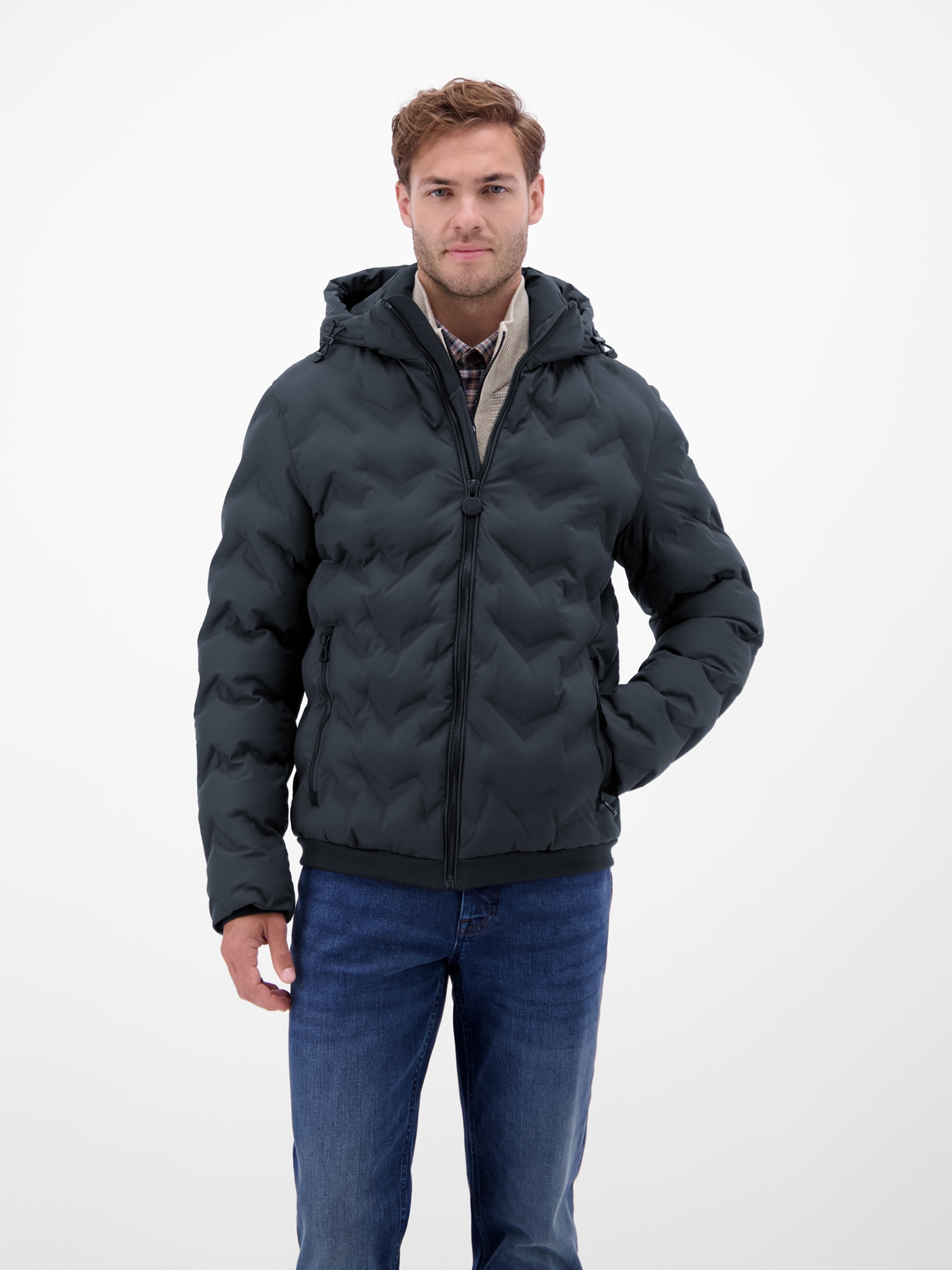 Image of LERROS Steppjacke mit Kapuze mit Kapuze und Kordelzug