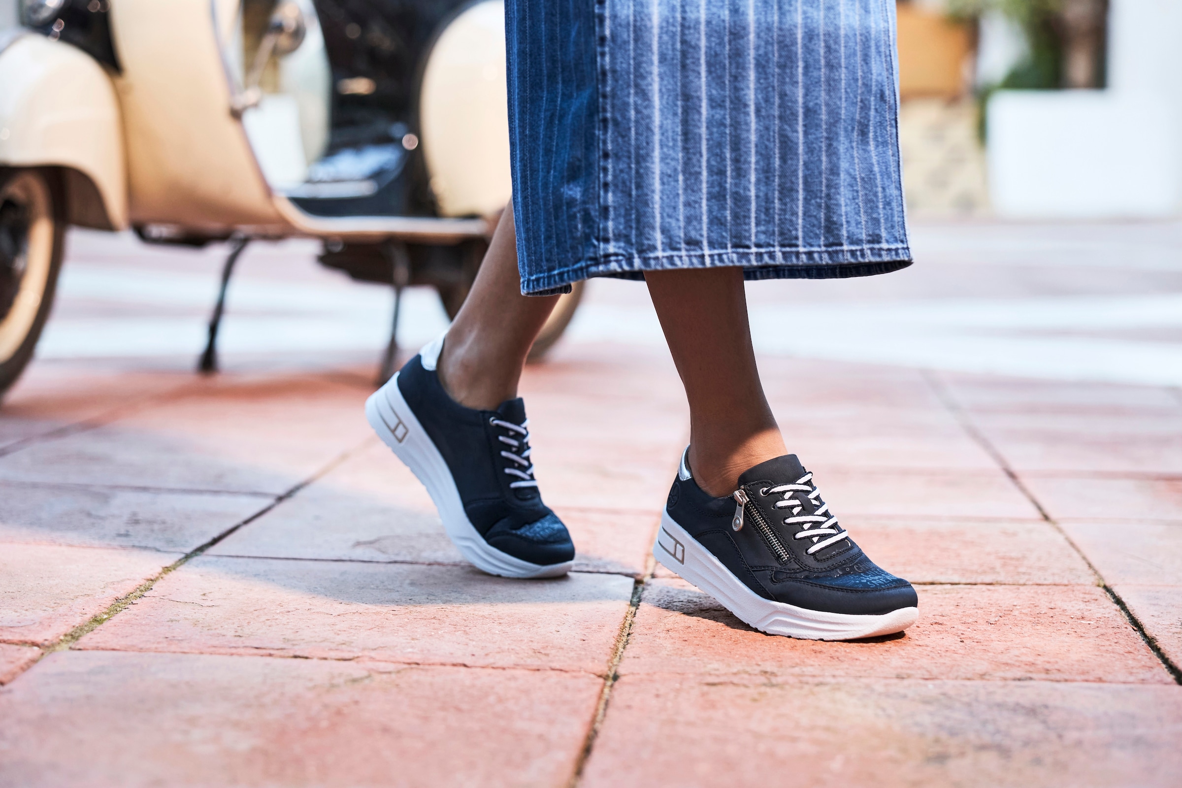 Rieker Baskets à plateforme  Schnürschuh, Halbschuh, Freizeitschuh mit Soft-Einlage