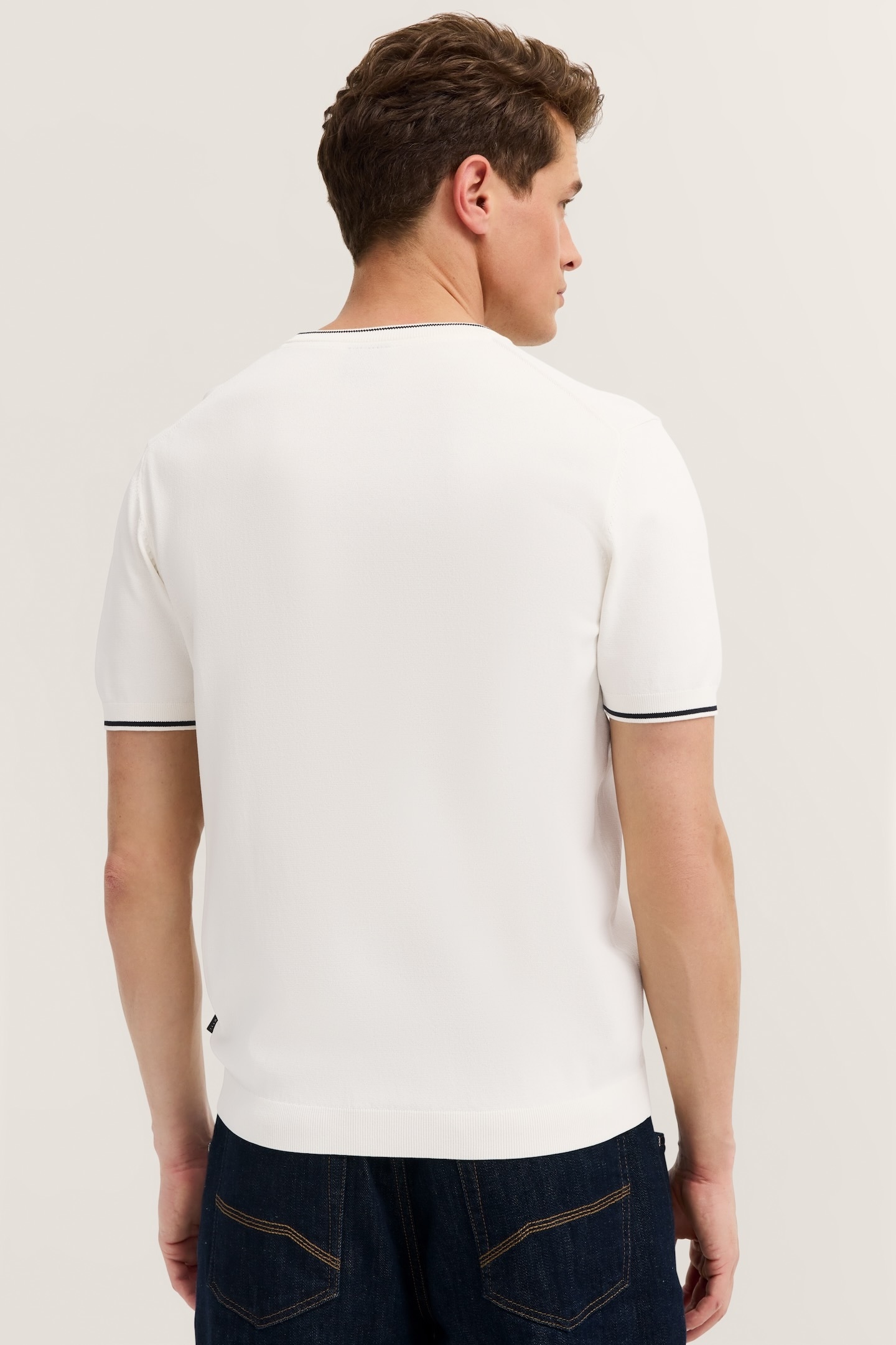 bugatti T-shirt »Regular Fit« mit Rundhals aus Viskose-Mix