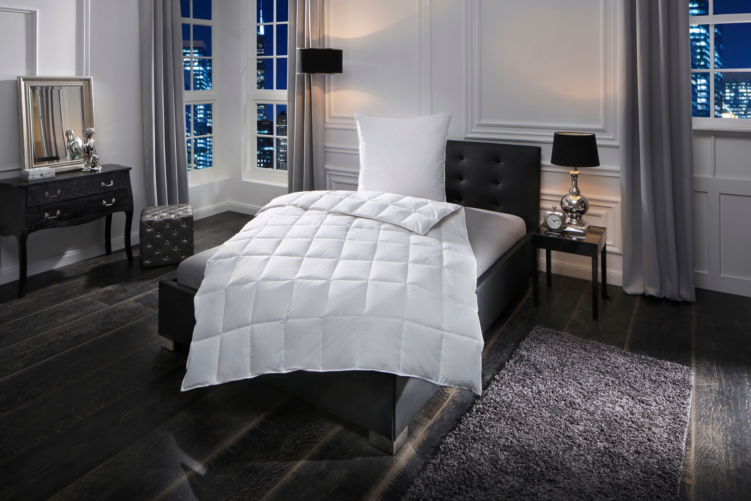 Image of GOODproduct Daunenbettdecke "Lasse, Bettdecke 135x200 cm, 155x220 cm und weitere Grössen" extraleicht Füllung 100Daunen 1 Stk. tlg. Bettdecken, Sommer, Winter, Decke ist Made in Green zertifiziert