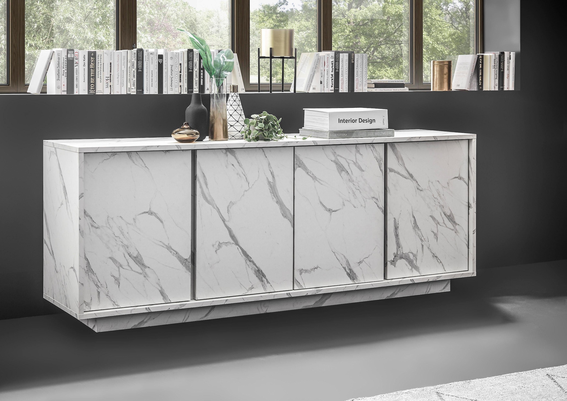 Image of Home affaire Sideboard "Carrara" grifflos
