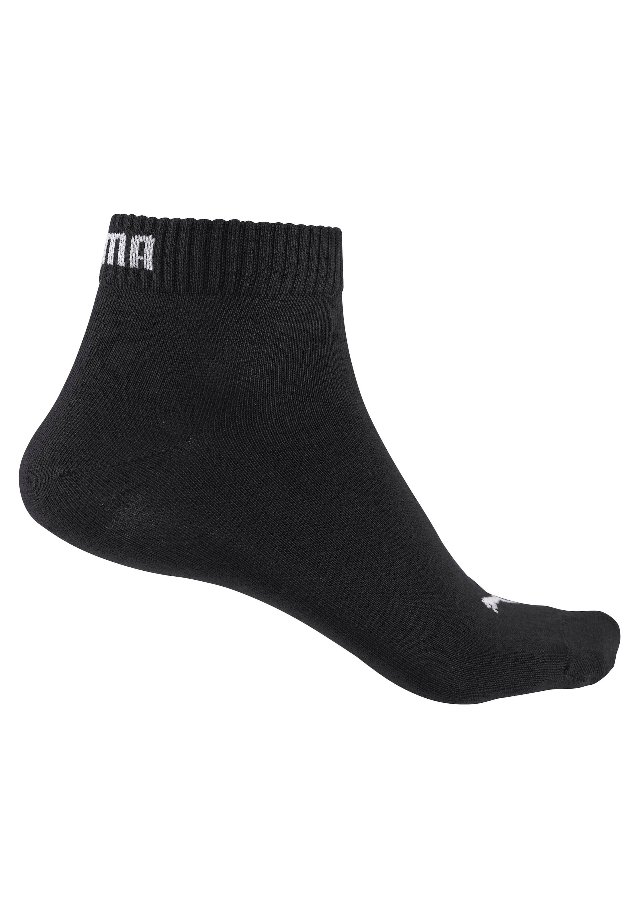 PUMA Kurzsocken, (3 Paar), Atmungsaktiv, Rippenbündchen, weiche Baumwollmischung