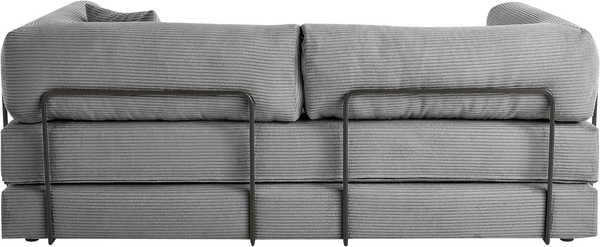homsy by Ana Johnson Schlafsofa »Folda, Dauerschläfer, Breite 206 cm, Liegefläche 181x198 cm« mit Bett-/Schlaffunktion, inkl. 1x Zierkissen, Tonnentaschenfederkern