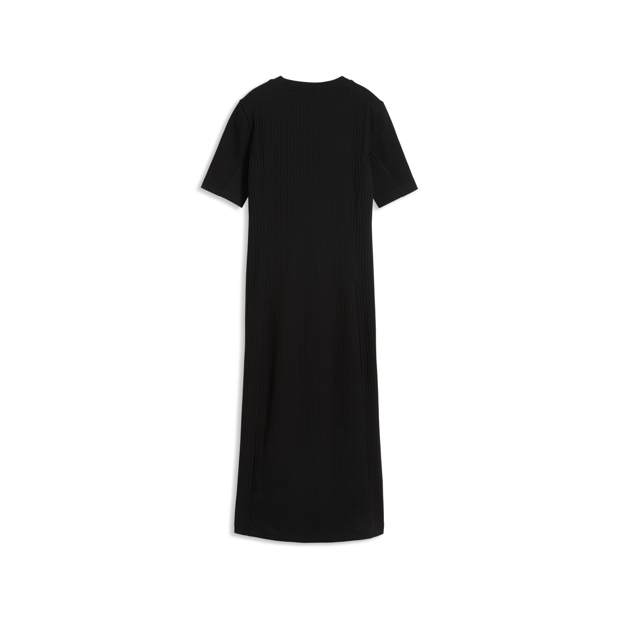 PUMA Jupe en sweat »HER RIB DRESS« longueur couvrant les genoux, design uni, coupe sportive