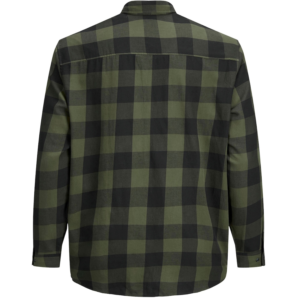 Jack & Jones PlusSize Karohemd »GINGHAM TWILL SHIRT«, Bis Grösse 6XL