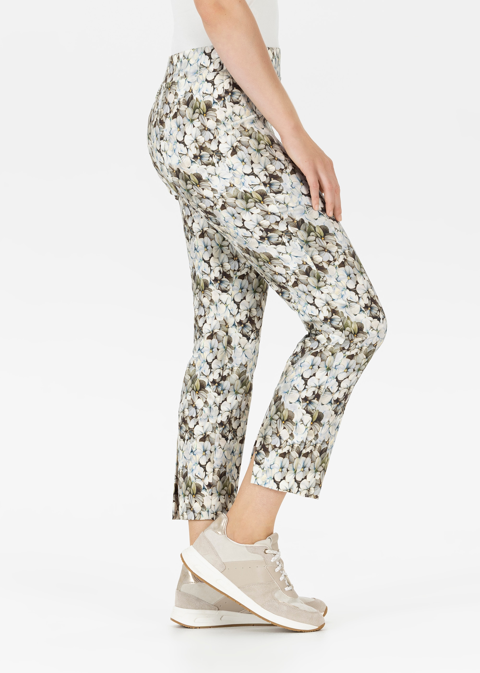 Stehmann Pantalon en tissu »Fimi-680«  3/4-Länge mit floralem Allover-Print