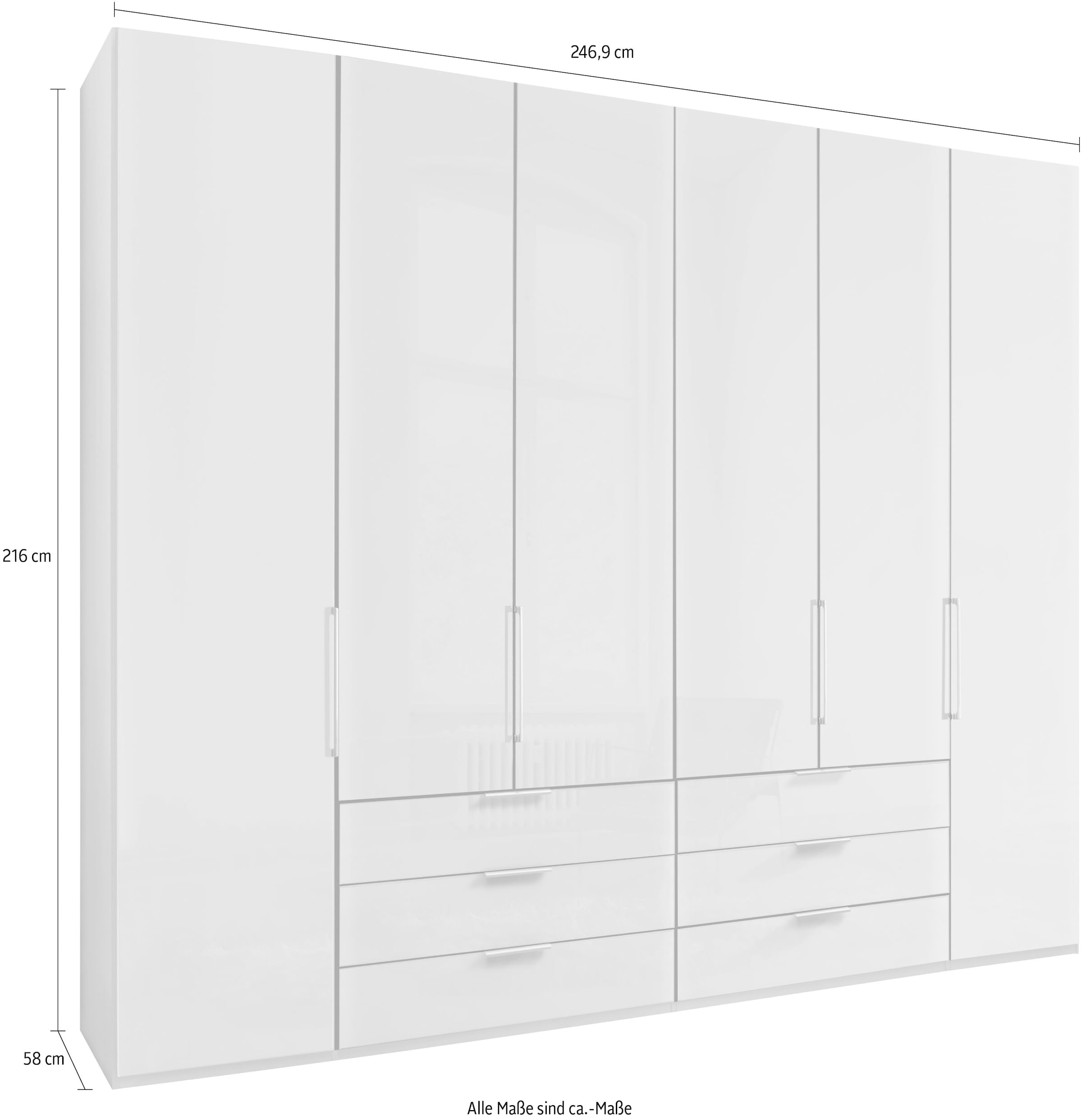 WIEMANN Drehtürenschrank »Monaco« mit Glasfront sowie hochwertige Beschläge inkl. Dämpfung