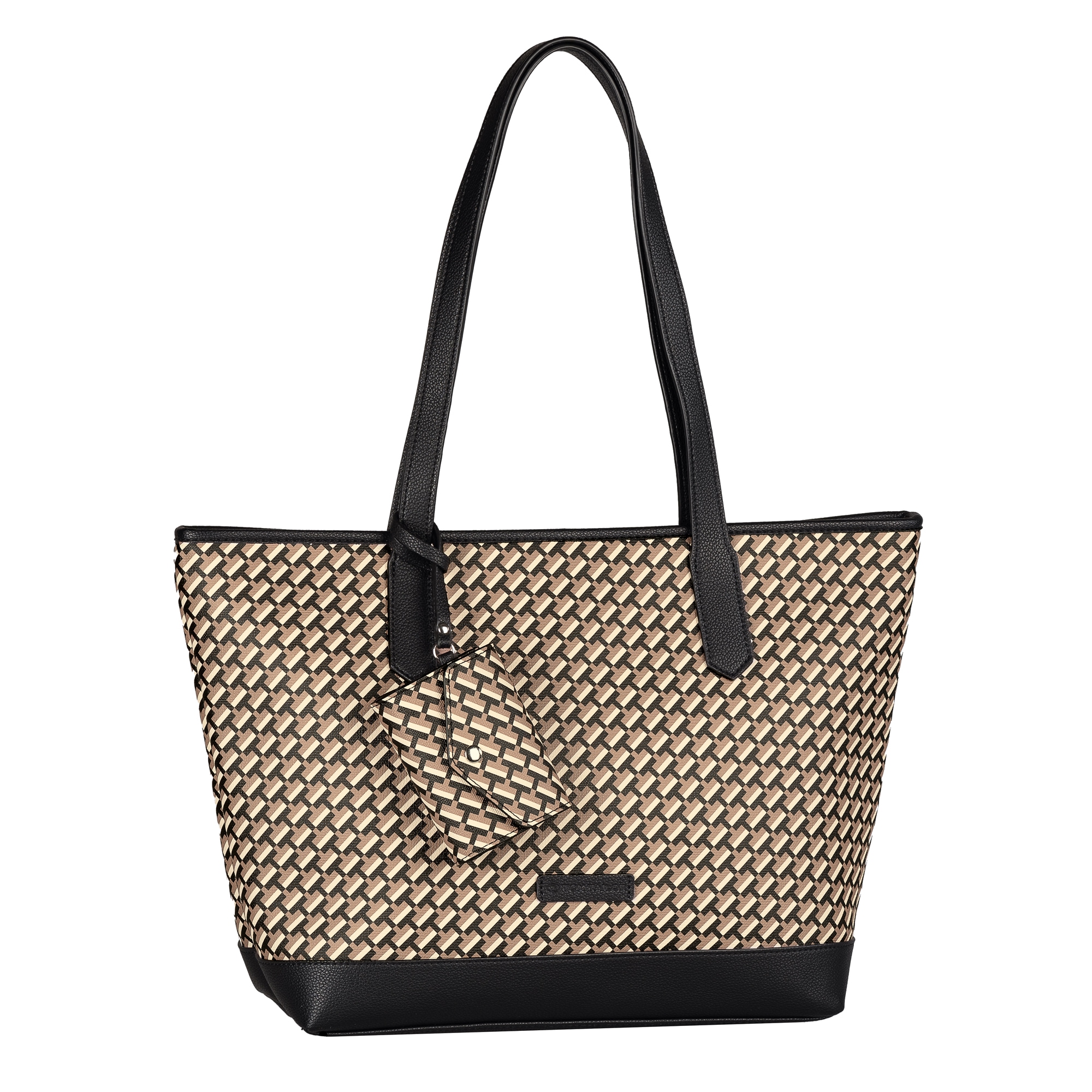 Image of TOM TAILOR Shopper "Xenia" mit raffiniert geometrischen "T" Print des Logos auf dem Taschenkörper
