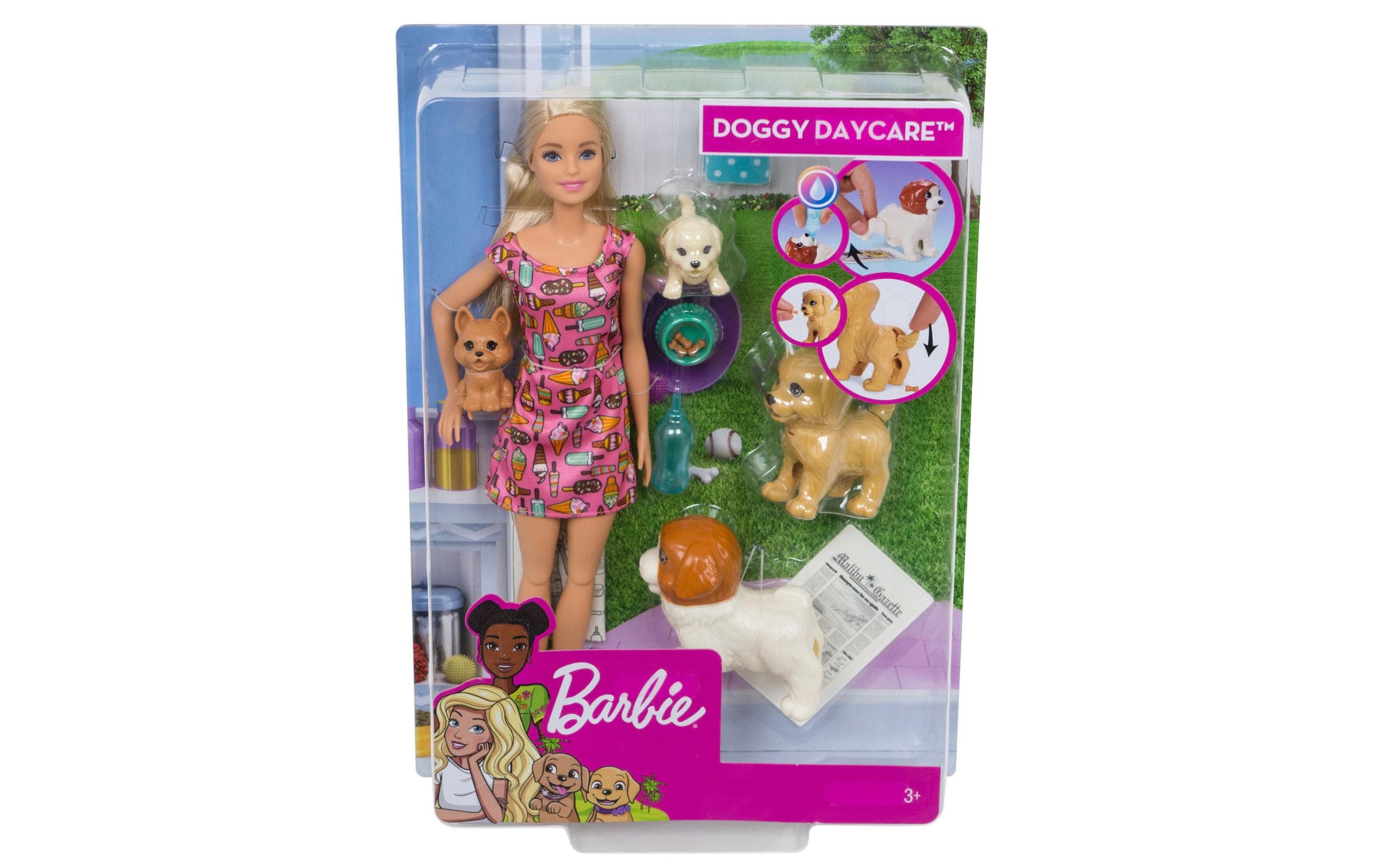 Barbie Spielfigur »Hundesitterin mit Welpen«, (Set)