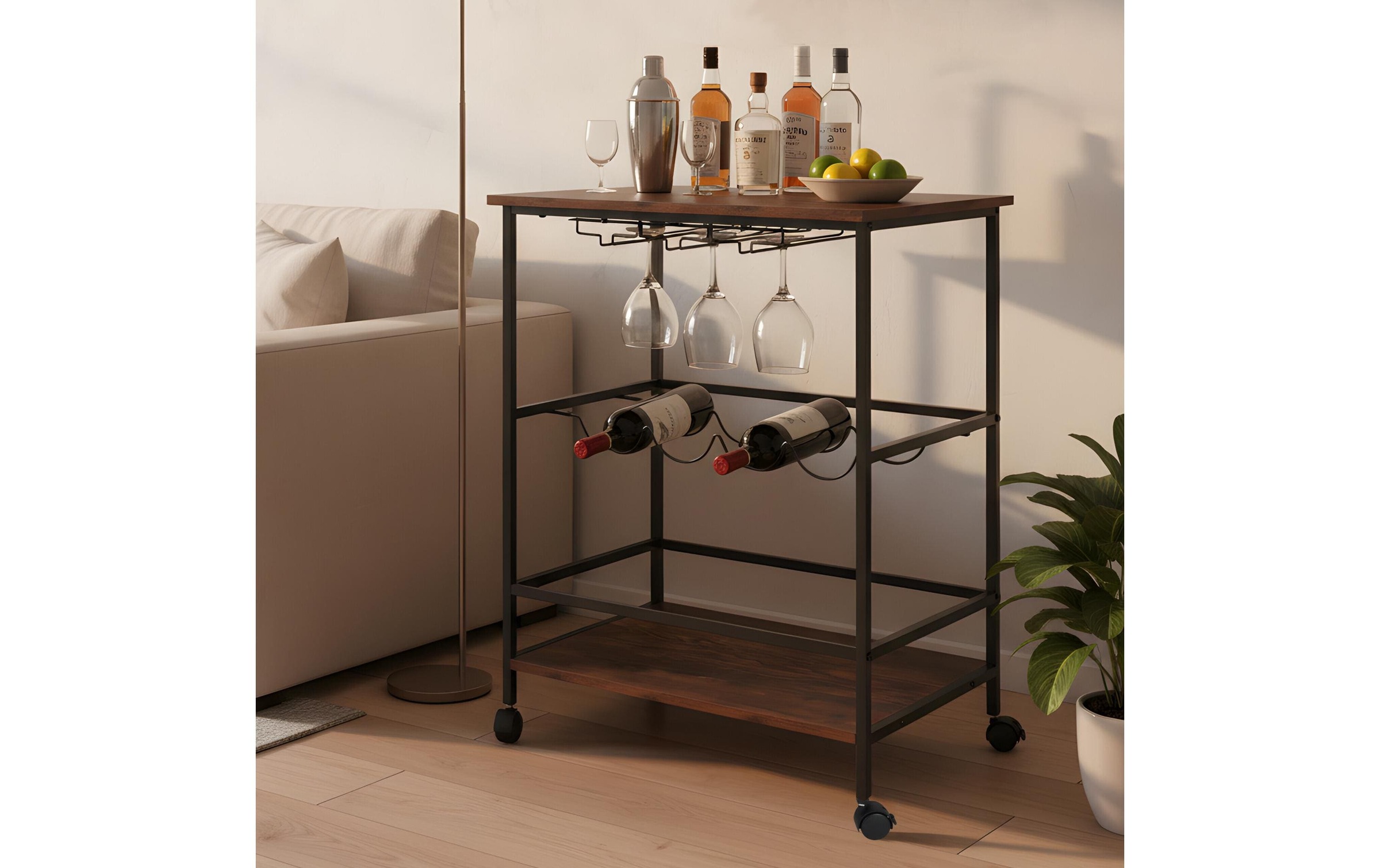 relaxdays Servierwagen »82 x 60 x 45 cm«