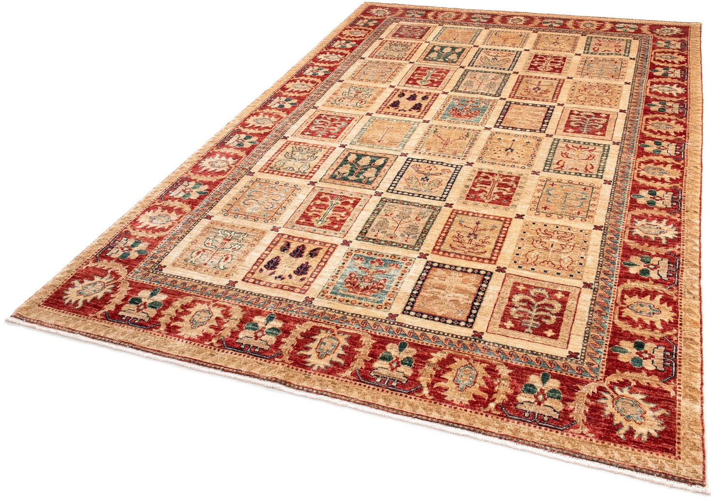 Image of morgenland Orientteppich »Ziegler - 252 x 168 cm - hellbraun«, rechteckig, 6 mm Höhe, Wohnzimmer, Handgeknüpft, Einzelstück mit Zertifikat bei Ackermann Versand Schweiz