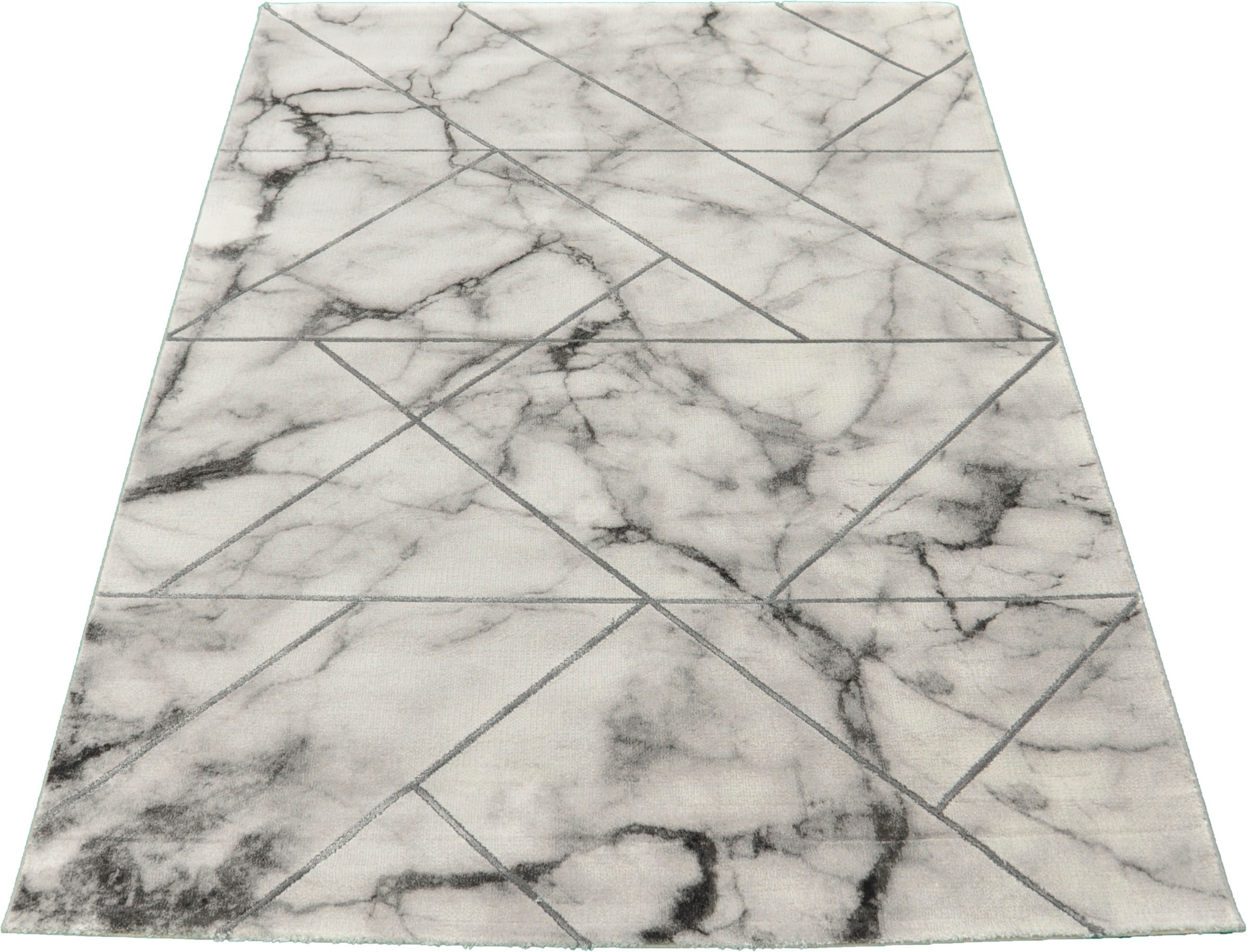 Image of merinos Teppich »Craft 23299«, rechteckig, 12 mm Höhe, Wohnzimmer, Marmor Optik bei Ackermann Versand Schweiz