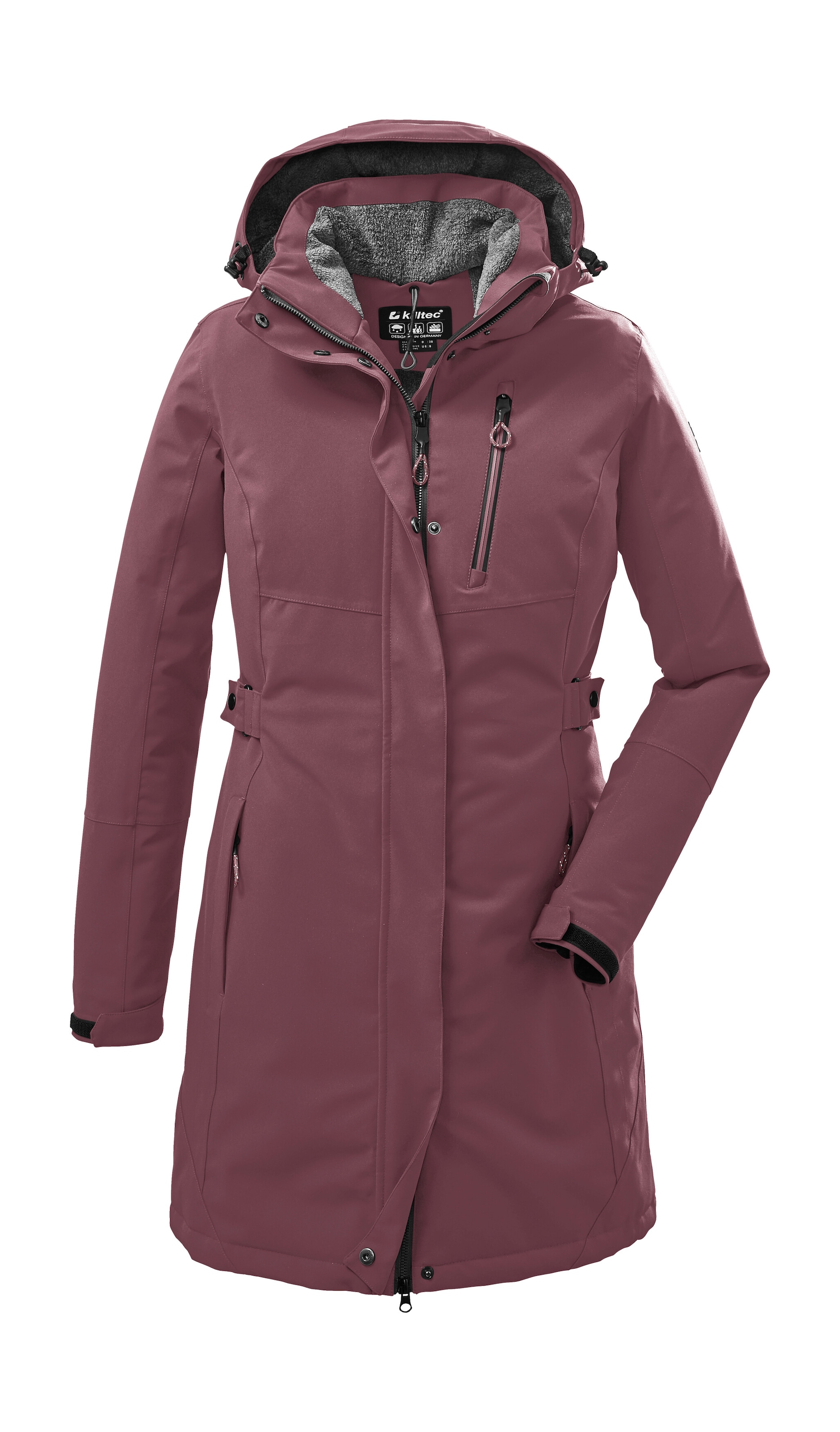 Killtec Parka »KOW 165 WMN PRK« Wasser- und winddichter Parka mit Teddyfleece und abnehmbarer Kapuze